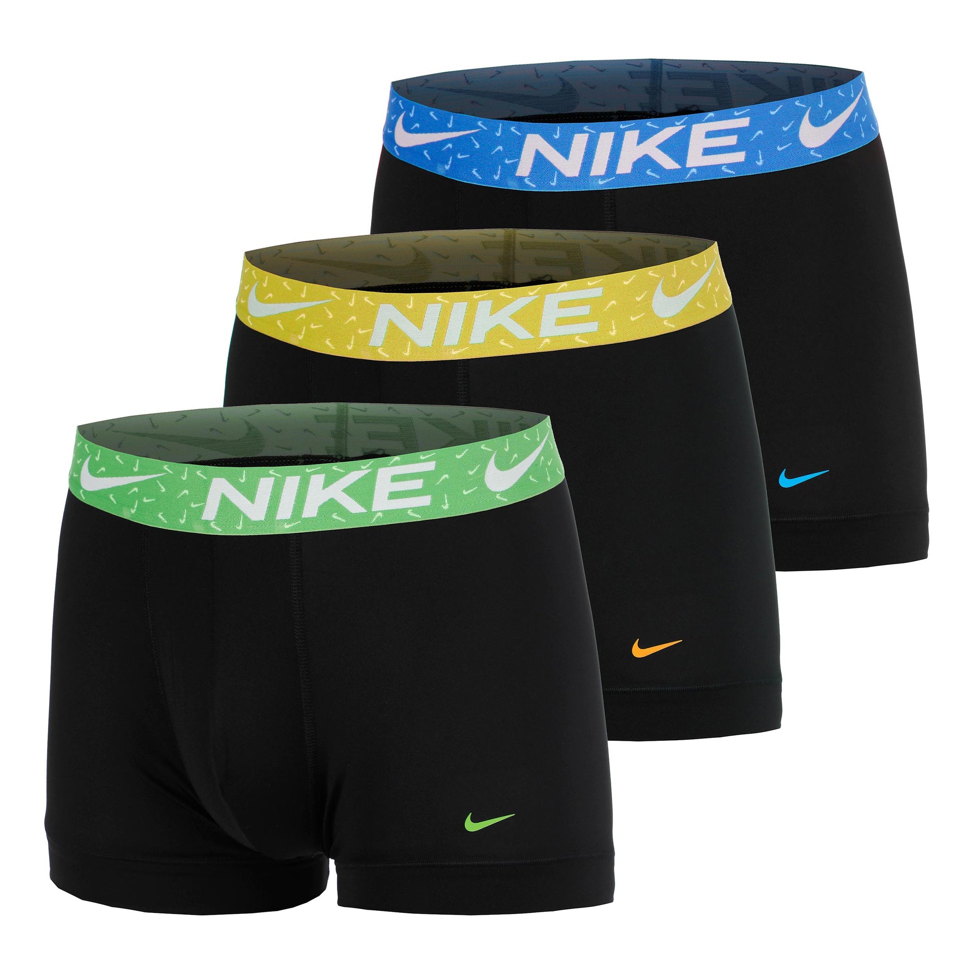 Nike Dri-Fit Essential Micro Trunk Boxershort - Verpakking 3 stuks Heren-zwart, groen