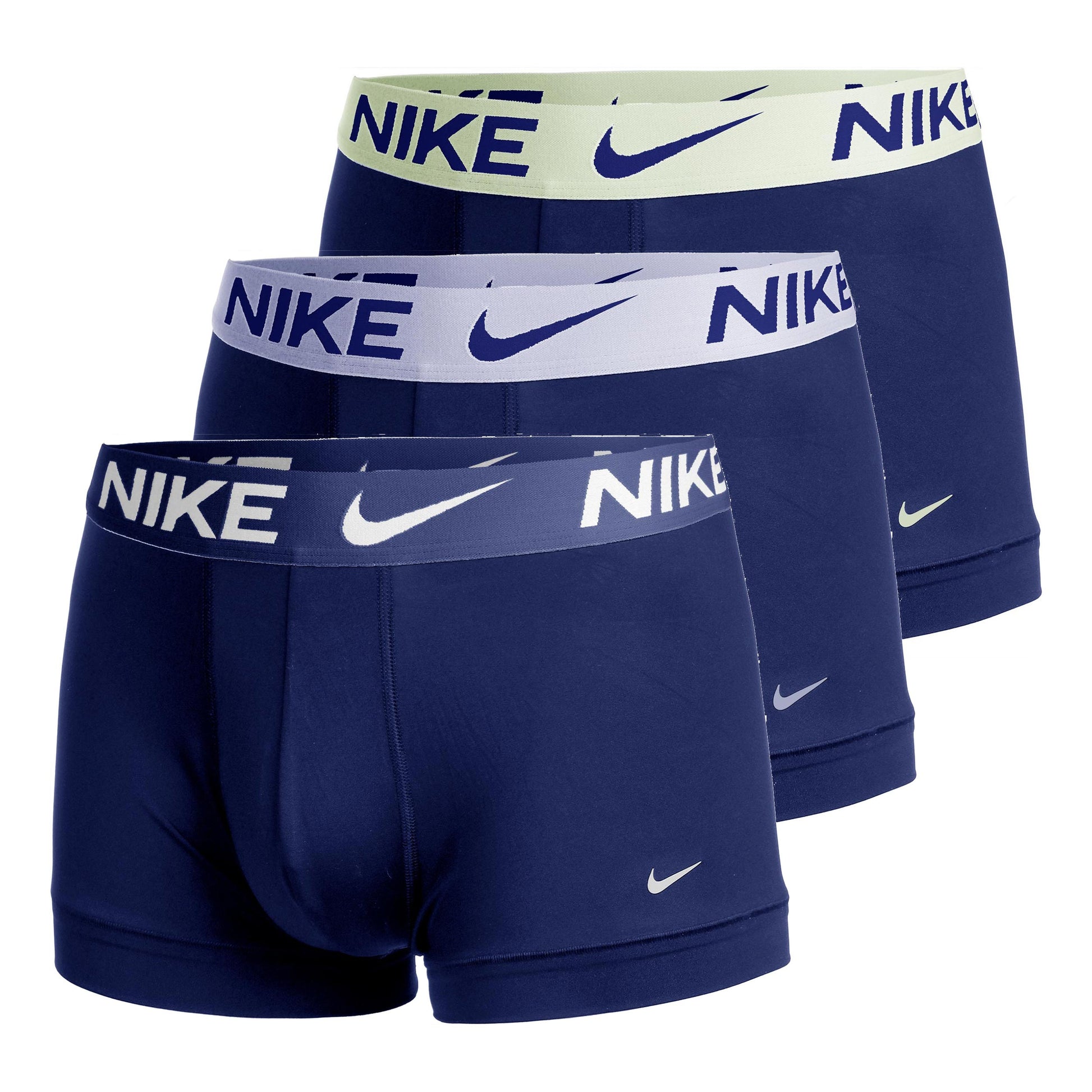 Nike Dri-Fit Essential Micro Trunk Boxershort - Verpakking 3 stuks Heren-blauw, paars