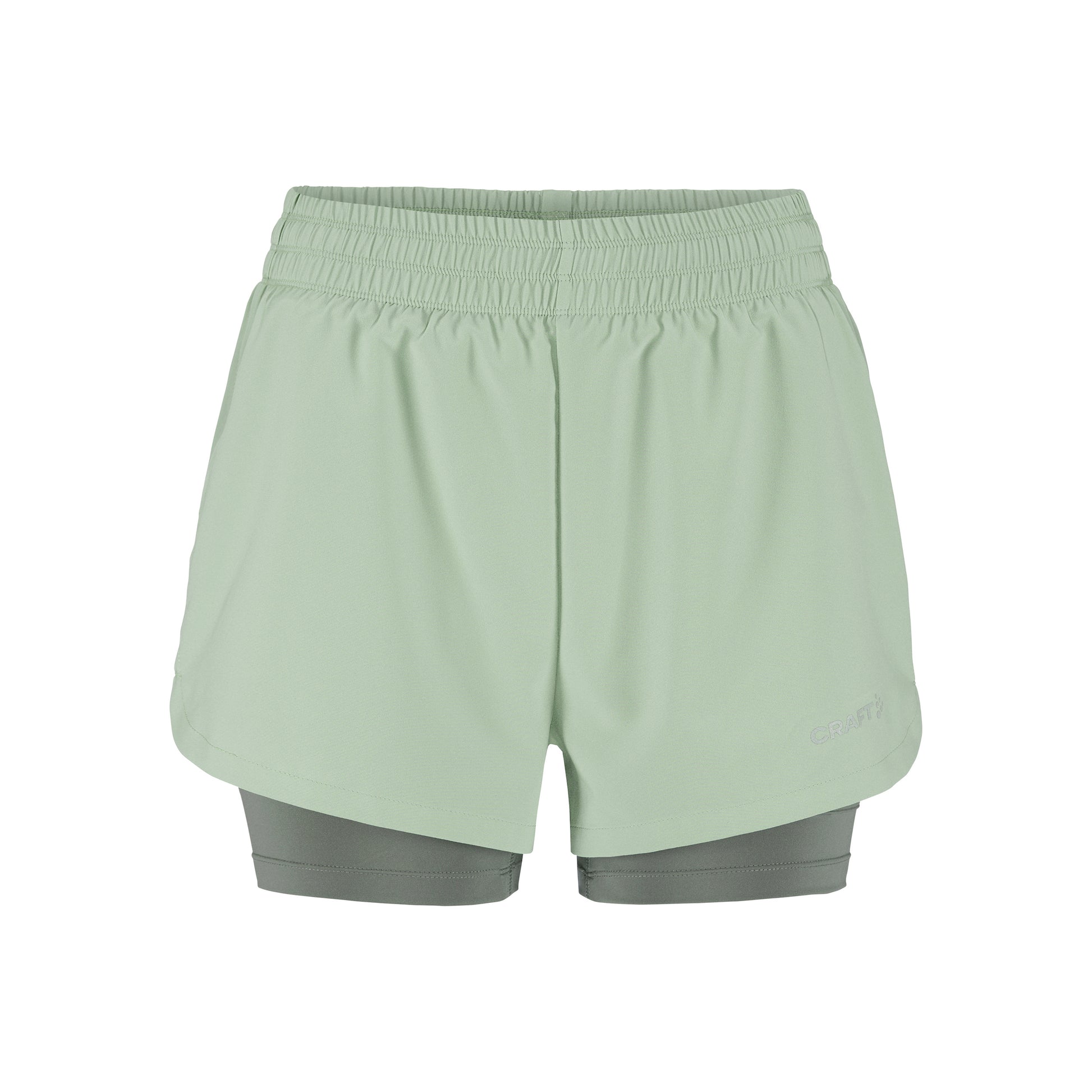 Craft ADV Essence 2in1 Hardloopshorts Dames - groen