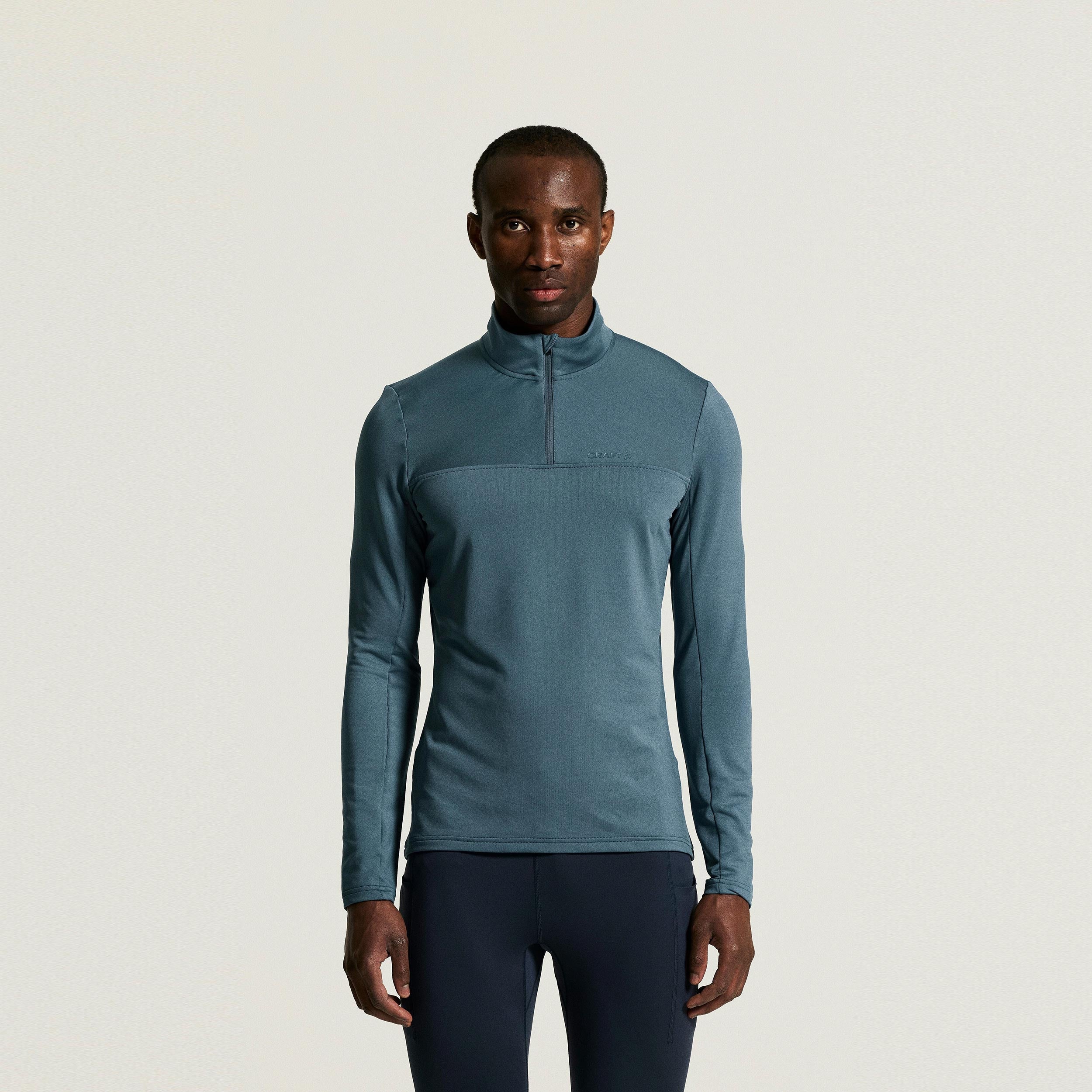 Craft Core Gain Hardloopshirt Heren - petrolblauw