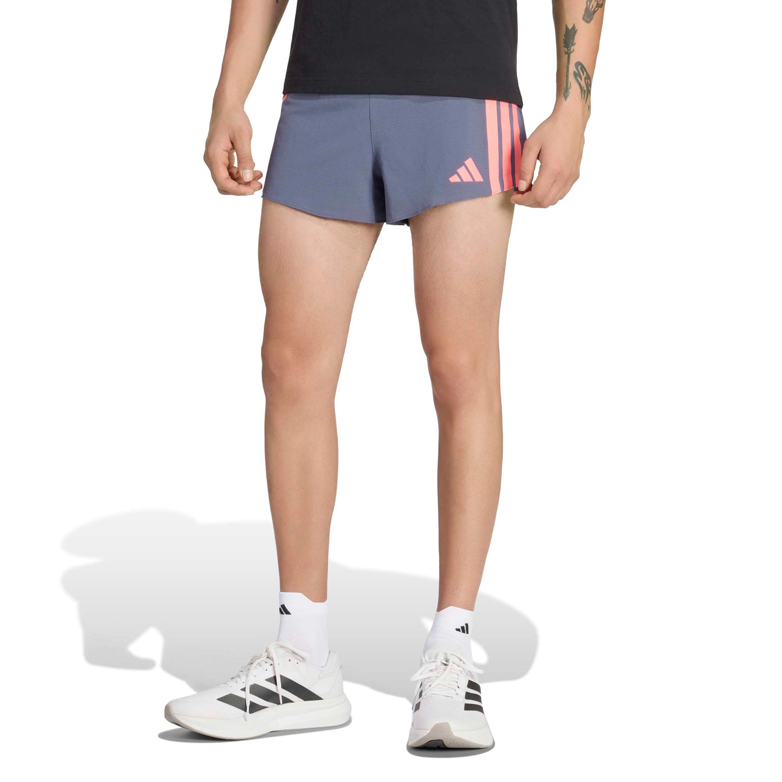 adidas adizero Gel 3in Hardloopshorts Heren - grijs, koraal