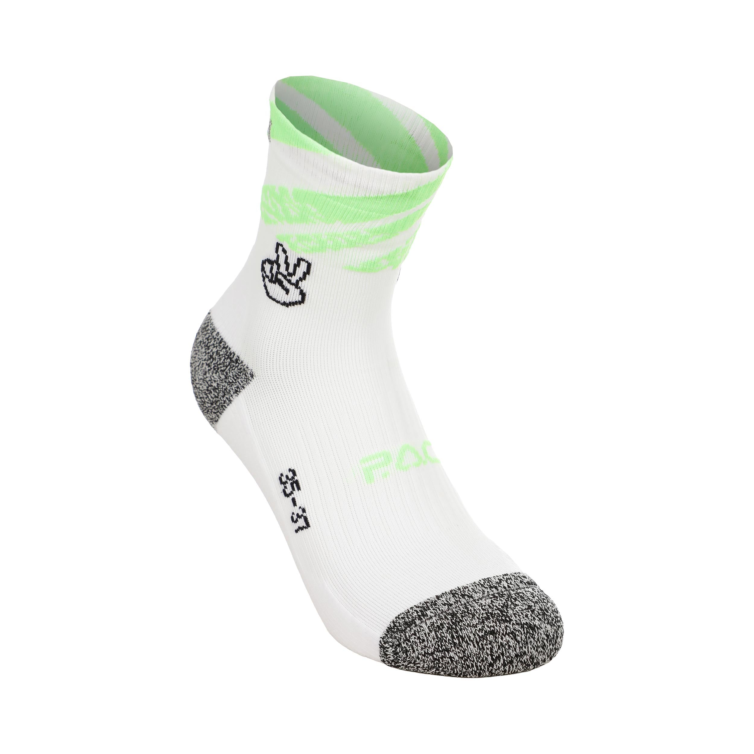 P.A.C. RN 6.2 Reflective Pro Mid Compression Compressie-sokken Dames - wit, neonoranje