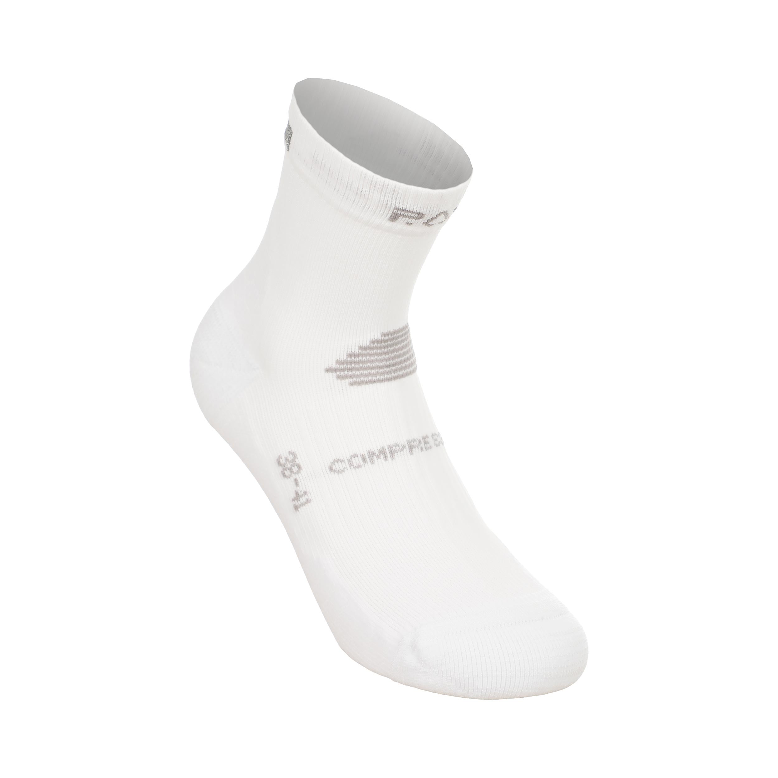 P.A.C. RN 6.2 Reflective Pro Mid Compression Compressie-sokken Dames - wit, wit
