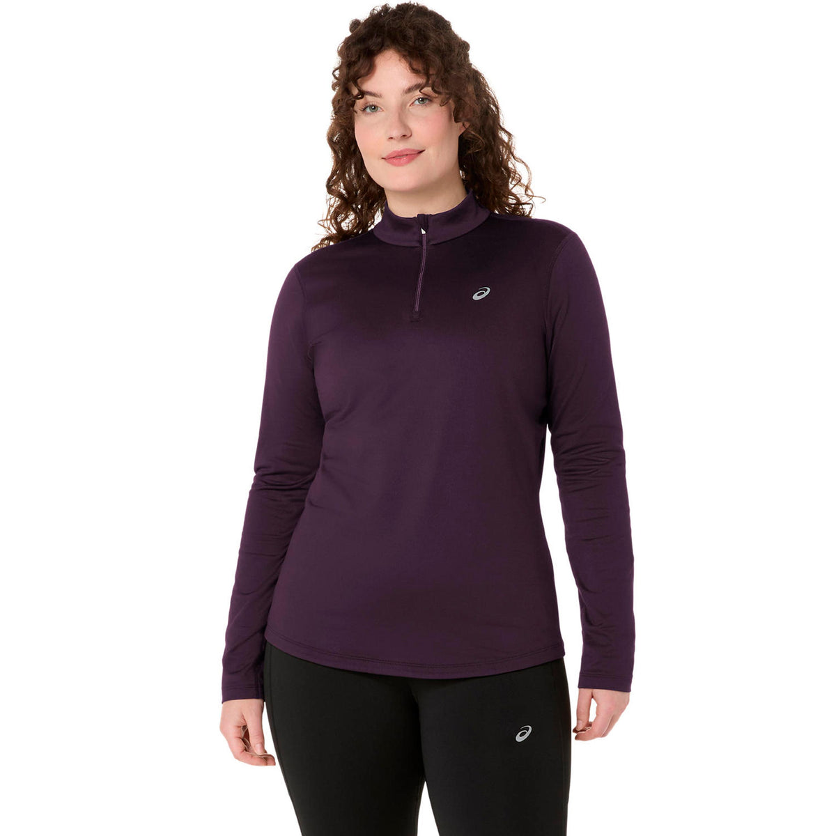 ASICS Core 1/2 Zip Winter  Hardloopshirt Dames - wijnrood
