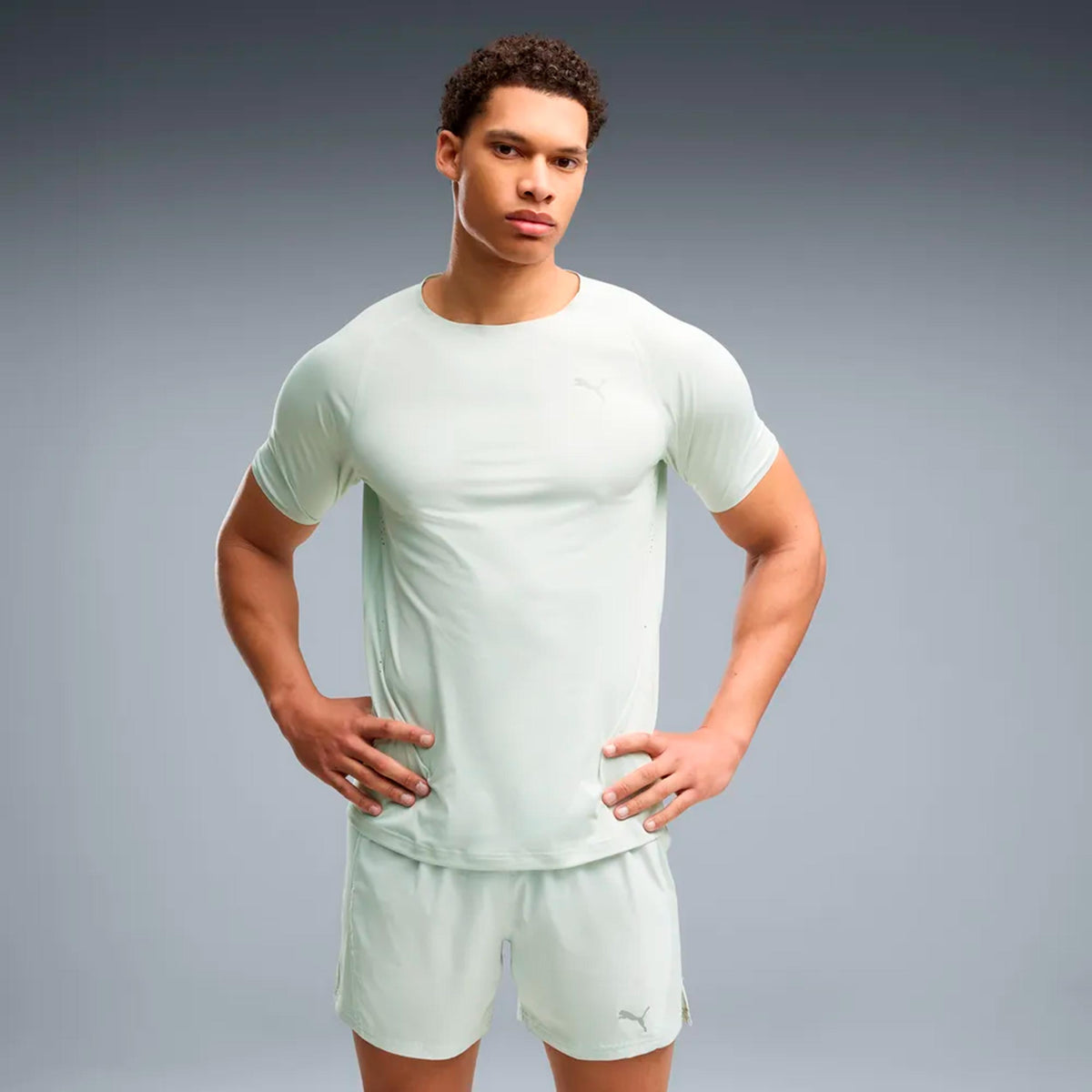 Puma Everyday Cloudspun  Hardloopshirt Heren - lichtgroen
