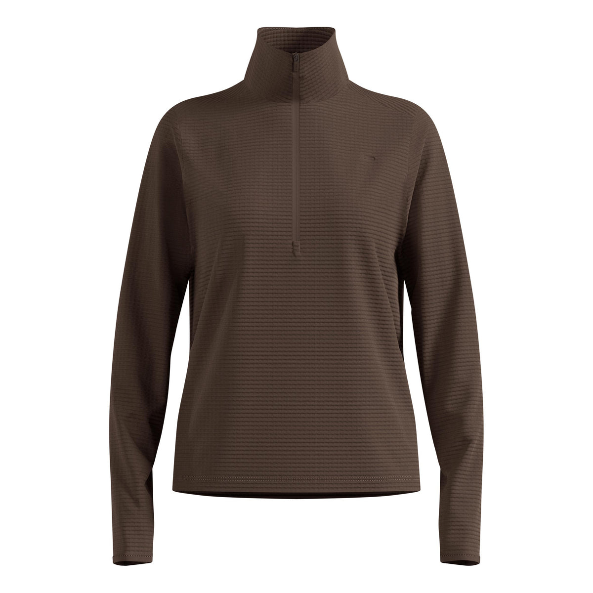 Odlo Essential Thermal Midlayer 1/2 Zip Hardloopshirt Dames - bruin