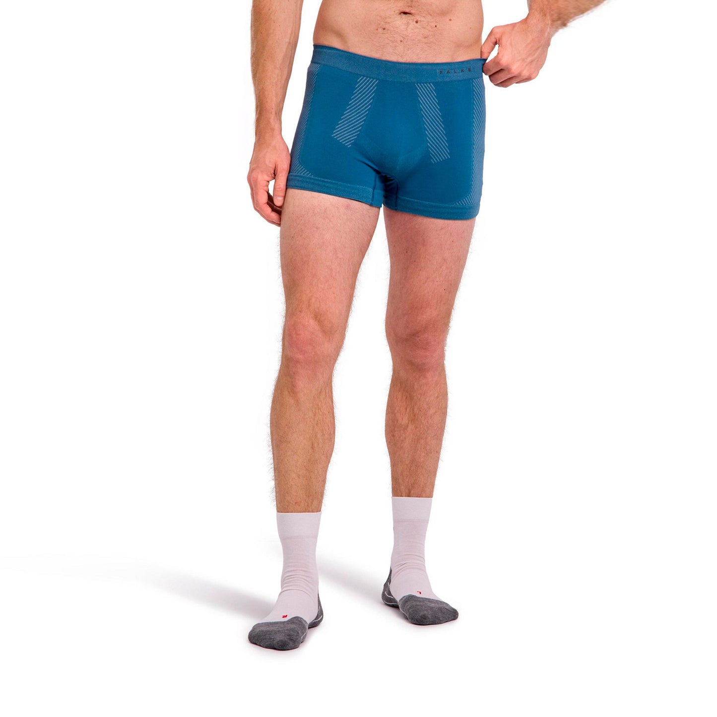Falke Warm Boxer Boxershort Heren - blauwgrijs