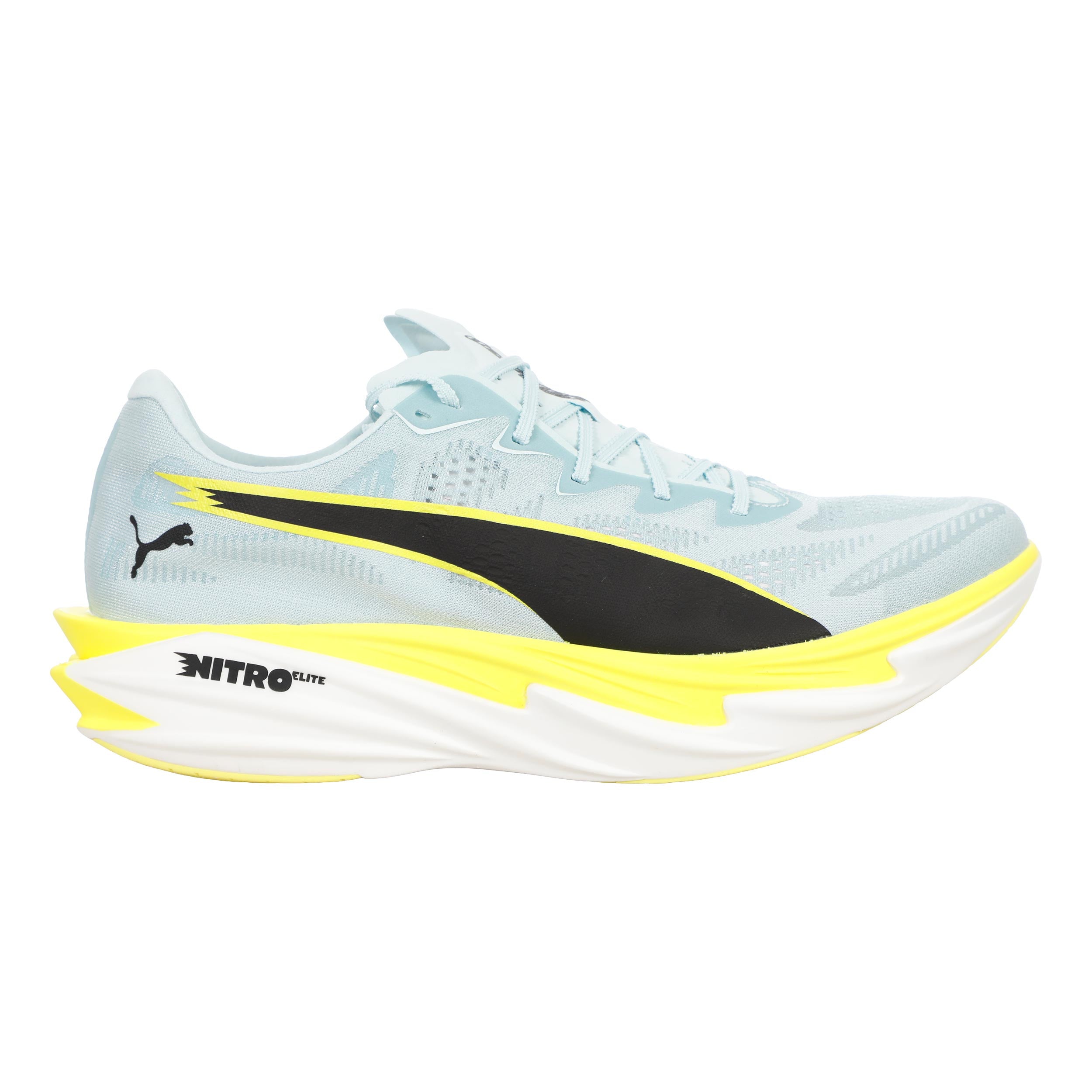 Puma Deviate Nitro Elite 4 Wedstrijdschoen Heren-lichtblauw, limoen