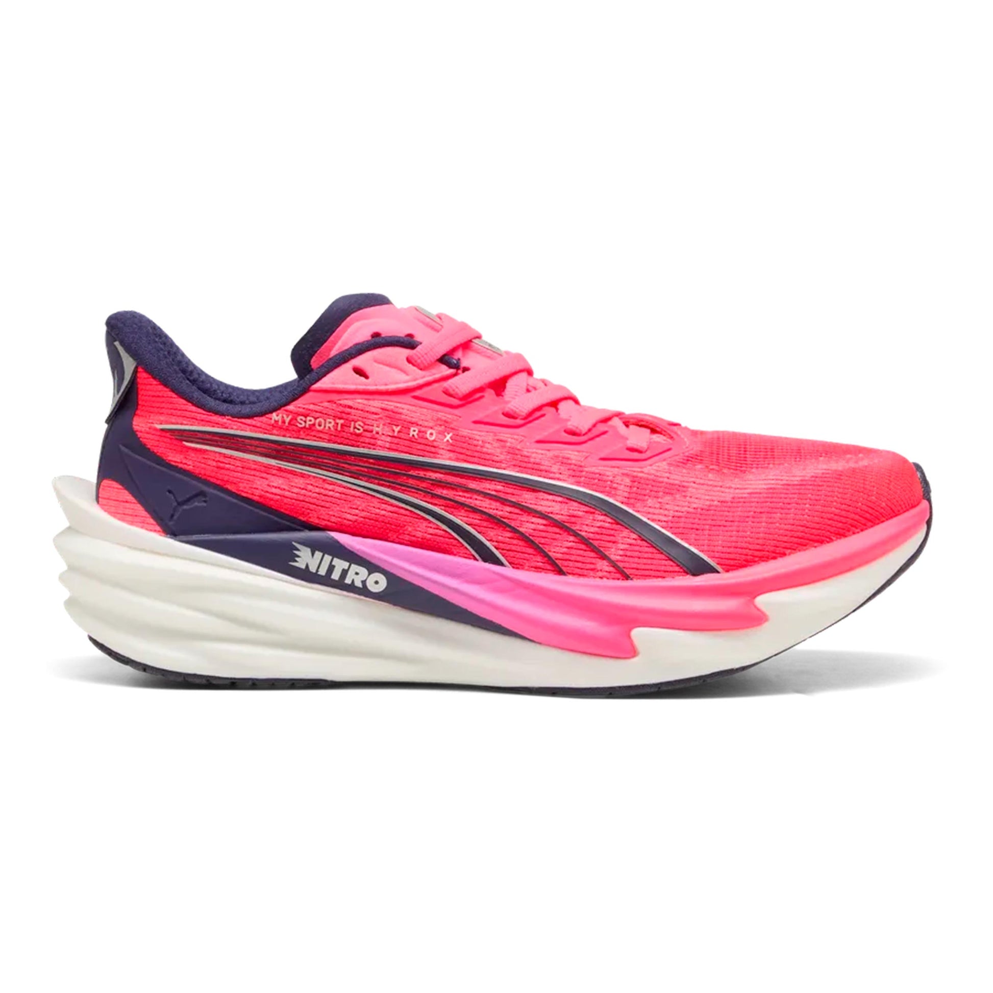 Puma Deviate Nitro 4 HYROX Neutrale schoen Dames-pink, wit