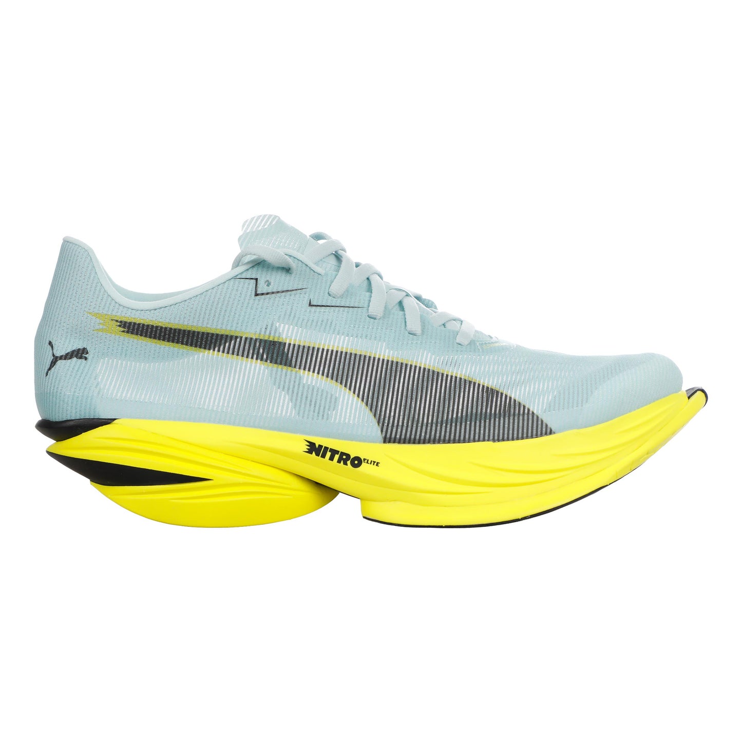 Puma FAST-R Nitro Elite 3 Wedstrijdschoen Heren-lichtblauw, geel