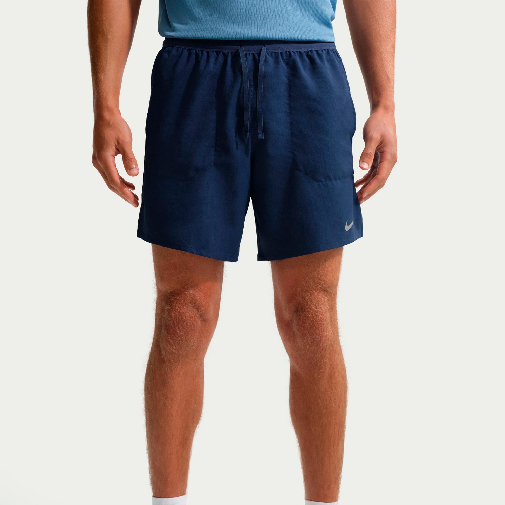 Nike STRIDE 7IN Hardloopshorts Heren - donkerblauw, zilver
