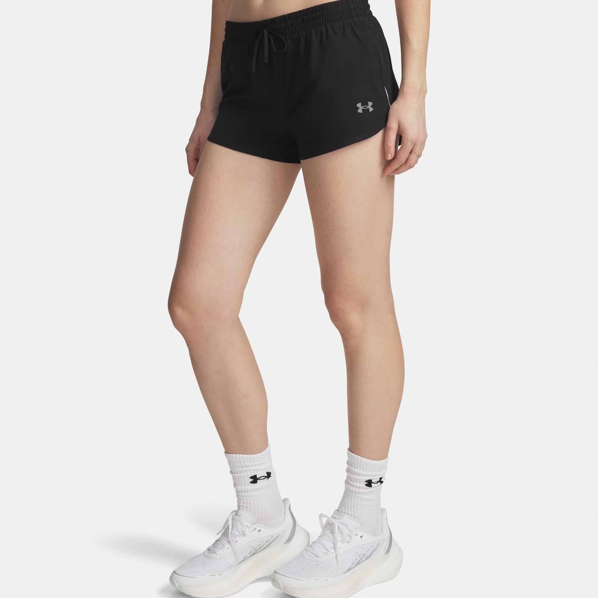 Under Armour Velociti Pro 3in  Hardloopshorts Dames - zwart, zilver