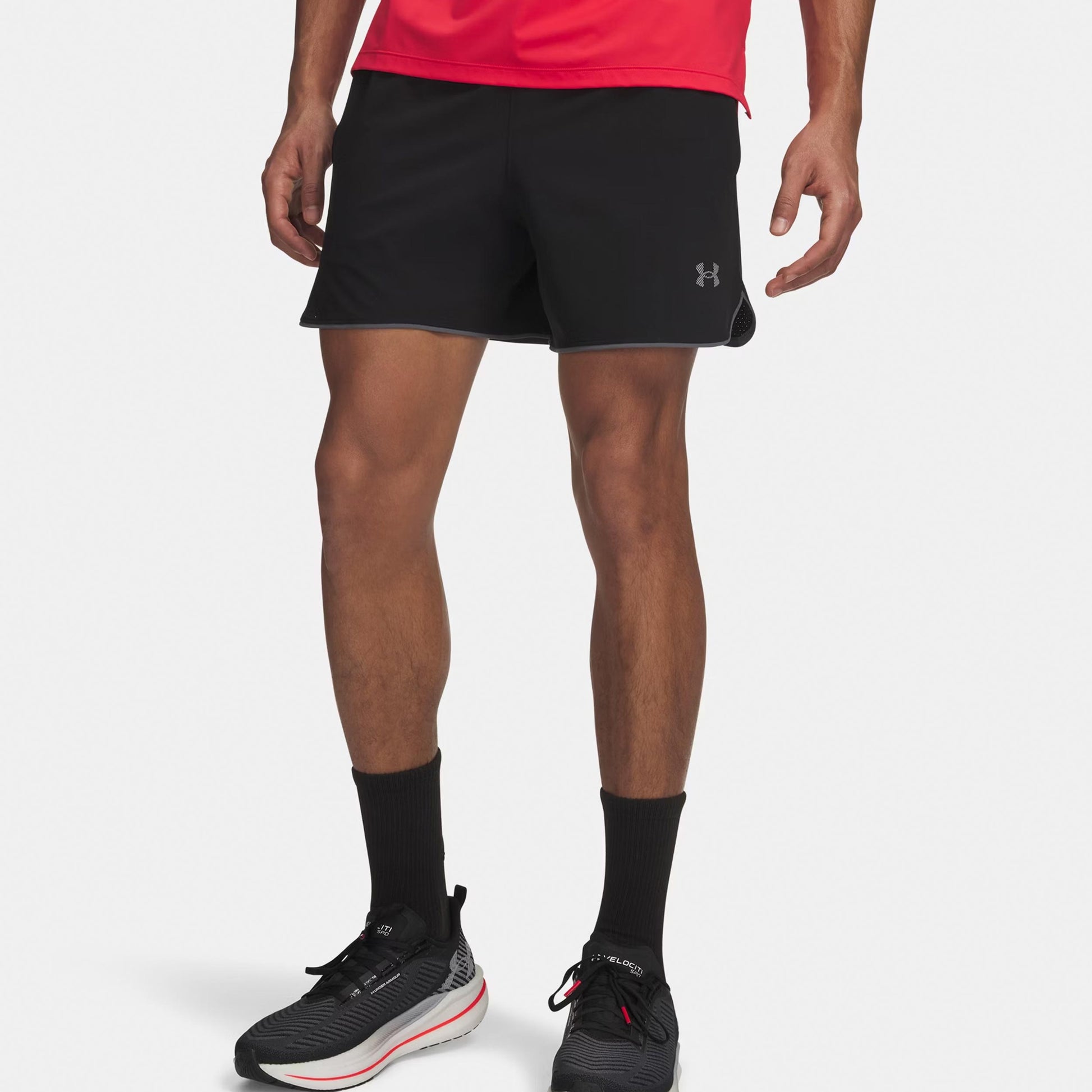 Under Armour Velociti Pro Vent 5in  Hardloopshorts Heren - zwart, zilver
