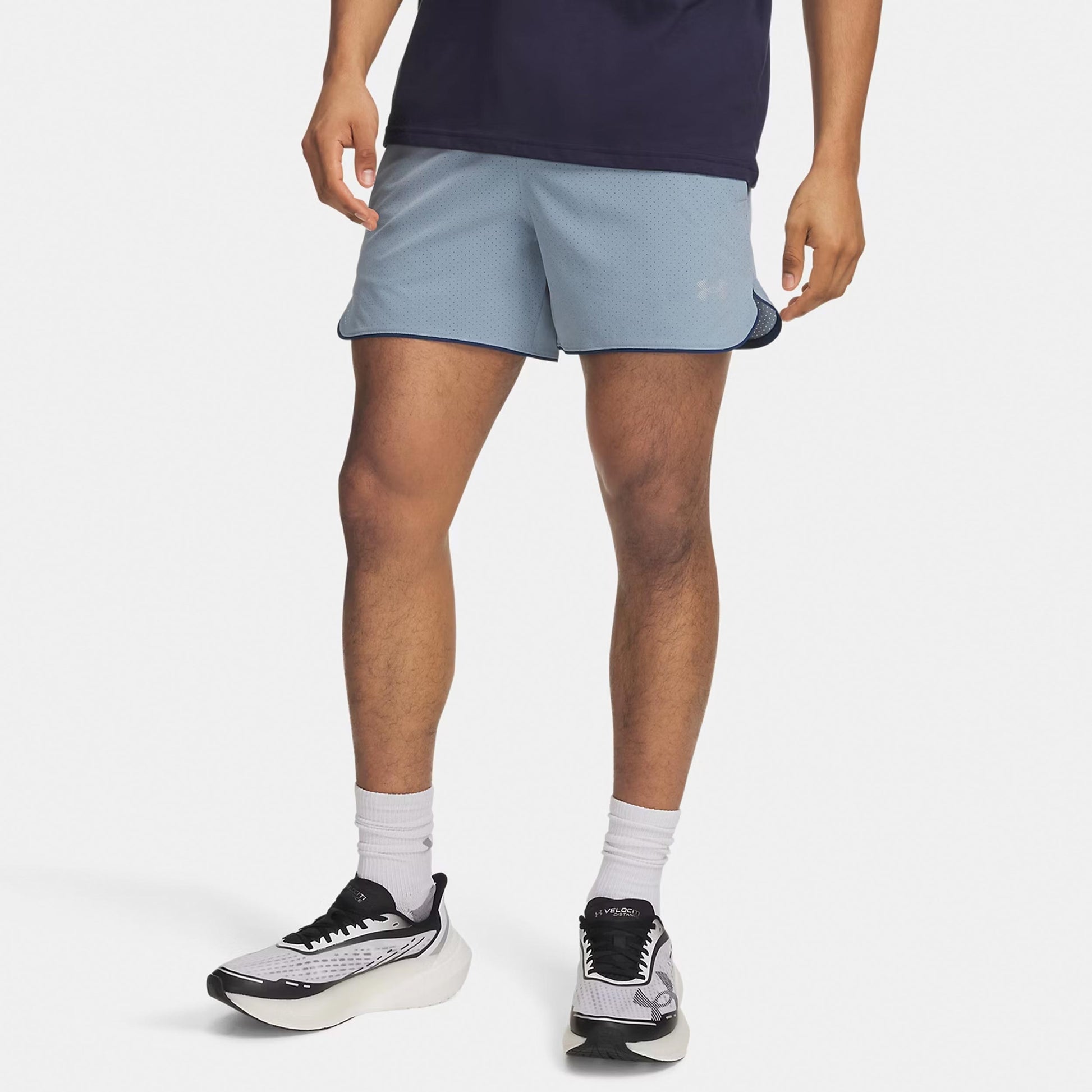 Under Armour Velociti Pro Vent 5in  Hardloopshorts Heren - blauwgrijs