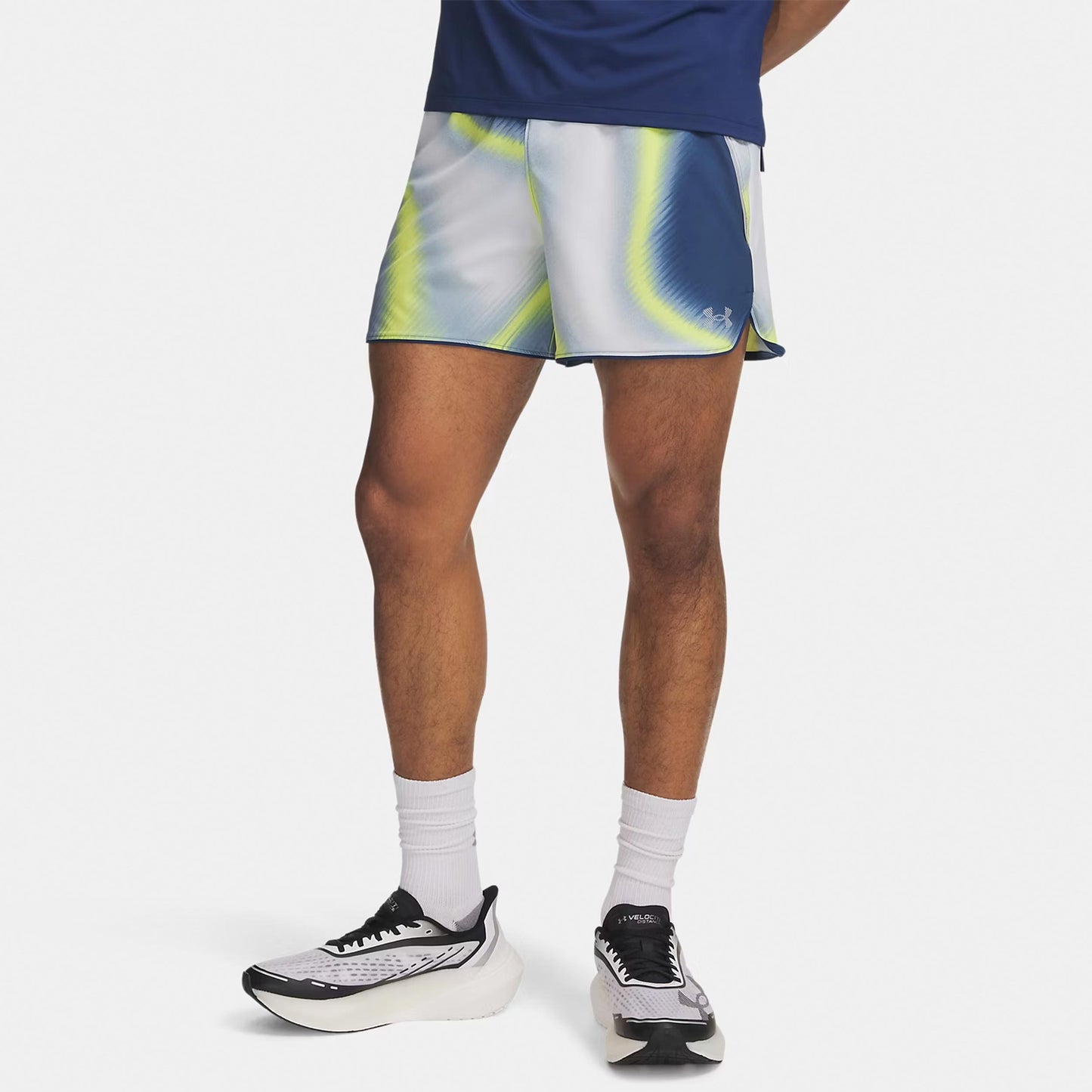 Under Armour Velociti Pro 5in  Hardloopshorts Heren - blauw, veelkleurig
