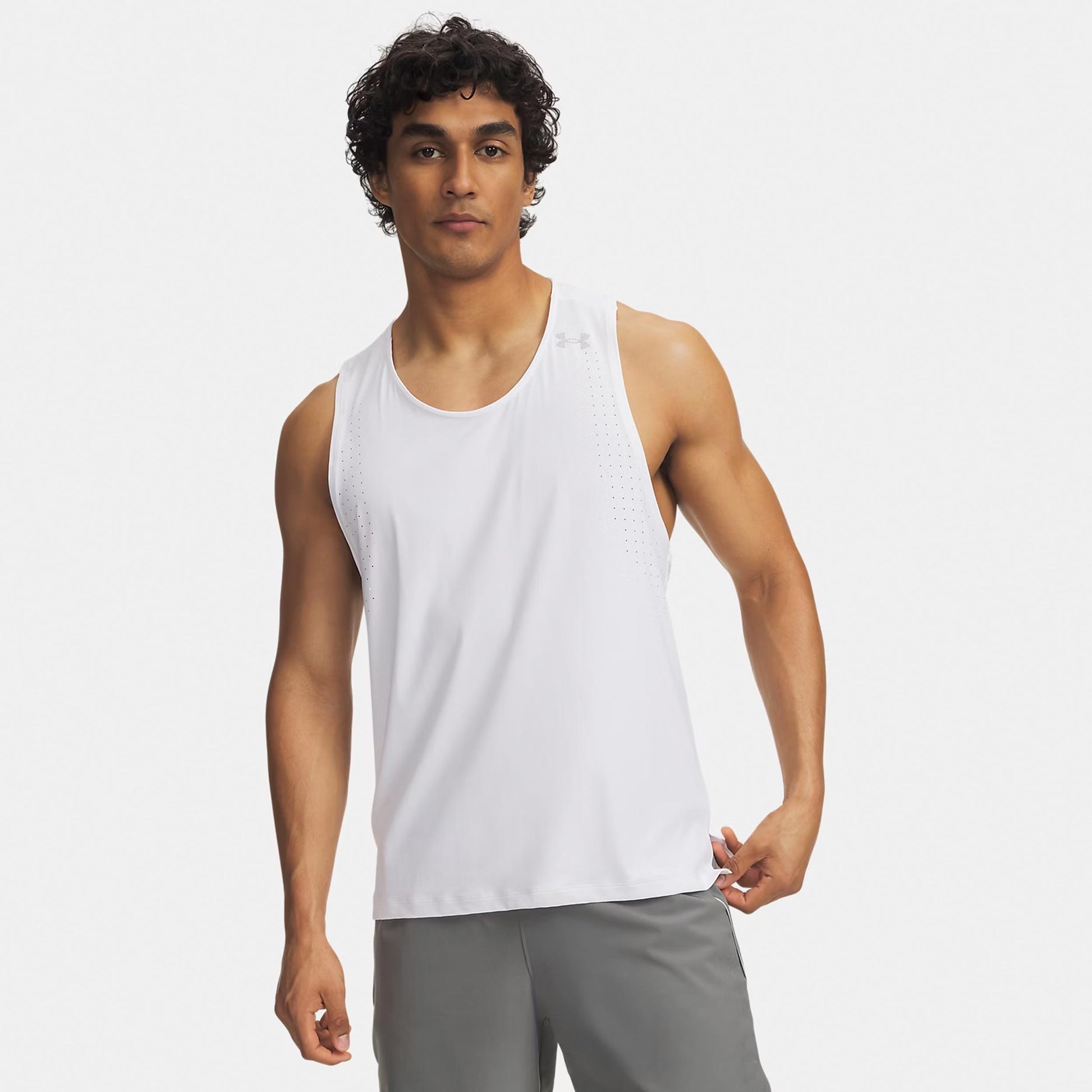 Under Armour Velociti Pro  Hardloopshirt Heren - wit