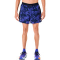 Fujitrail AOP 5in Hardloopshorts Heren-donkerblauw, blauw