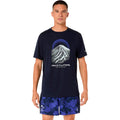 Fujitrail Logo  Hardloopshirt Heren - donkerblauw, blauw