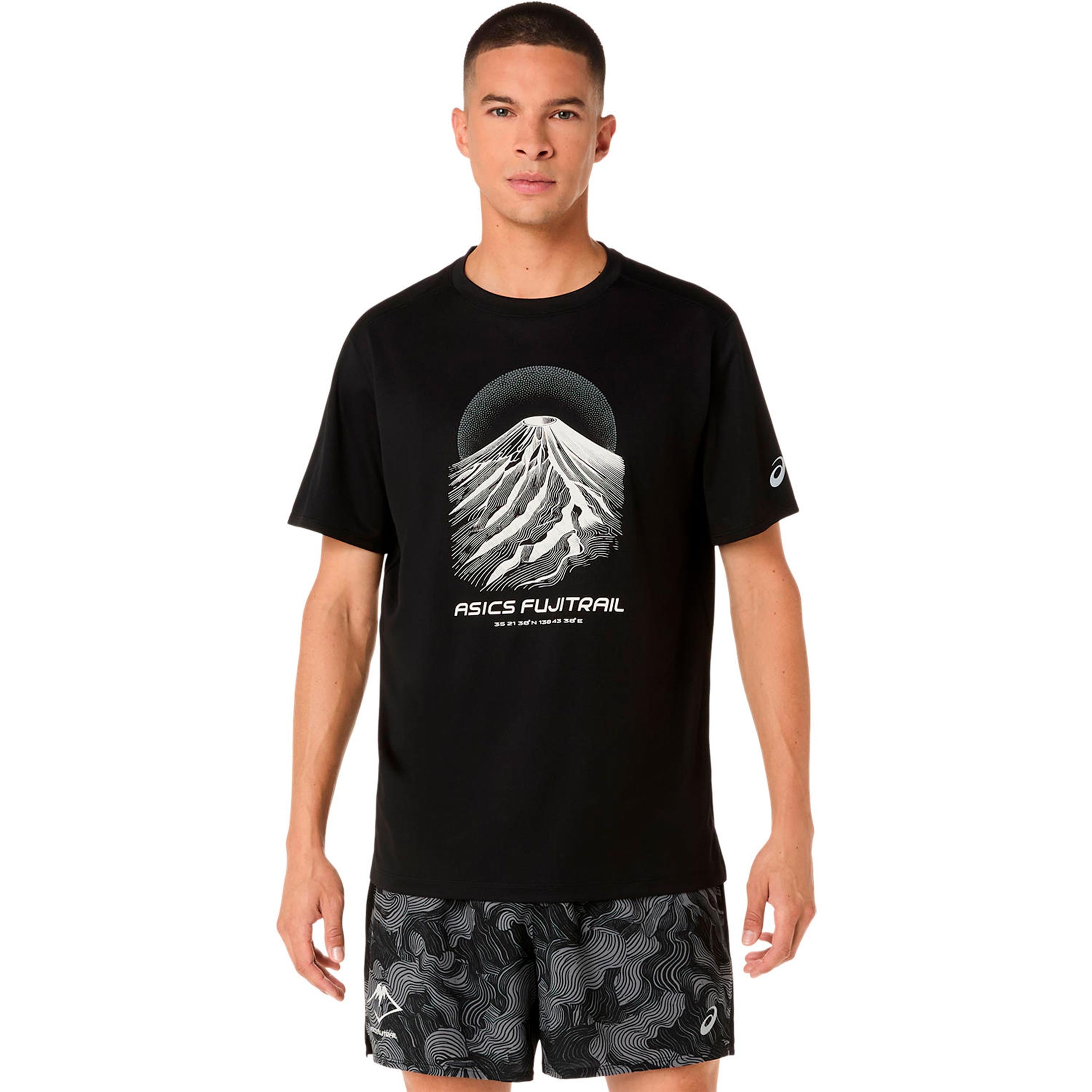 ASICS Fujitrail Logo  Hardloopshirt Heren - zwart, grijs
