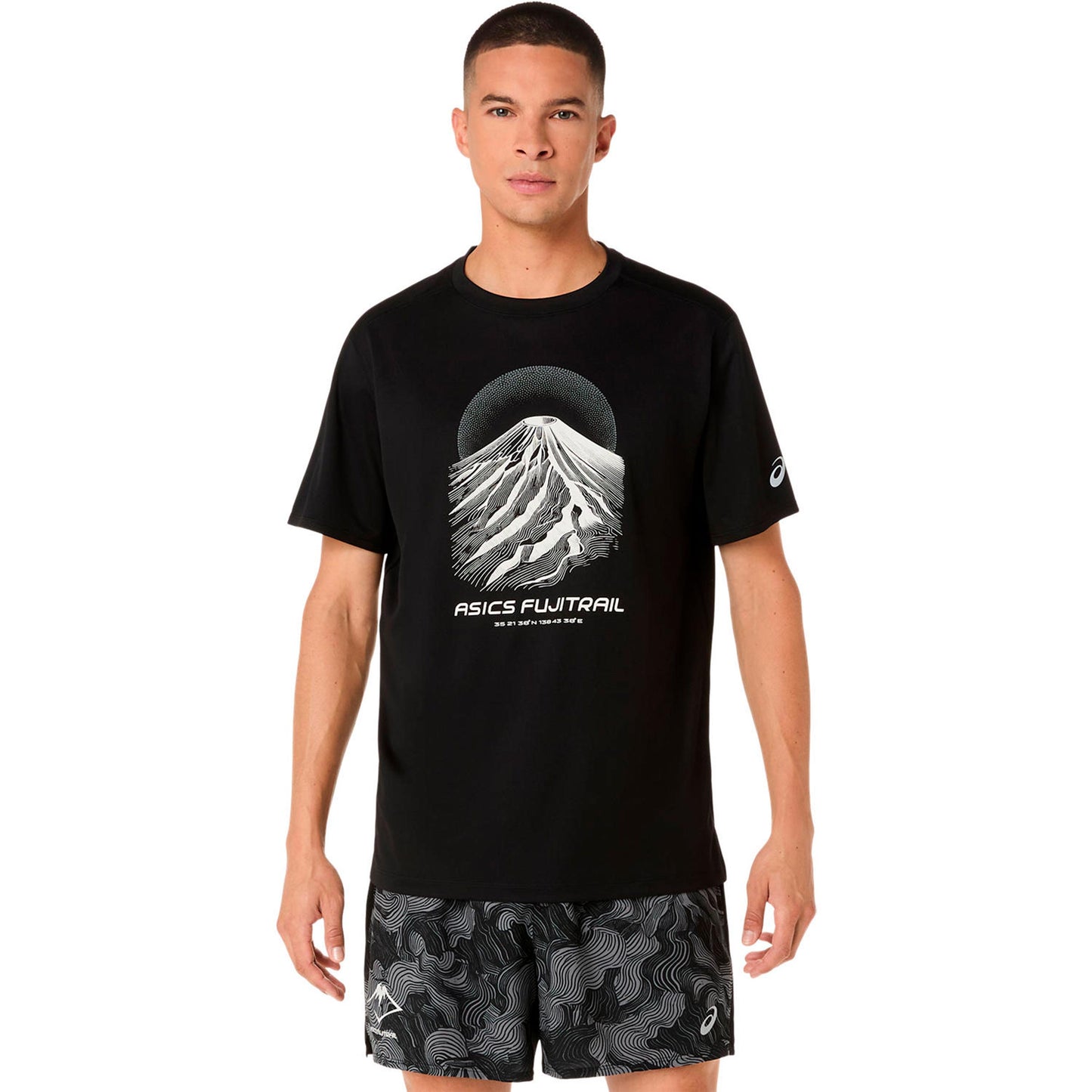 ASICS Fujitrail Logo  Hardloopshirt Heren - zwart, grijs