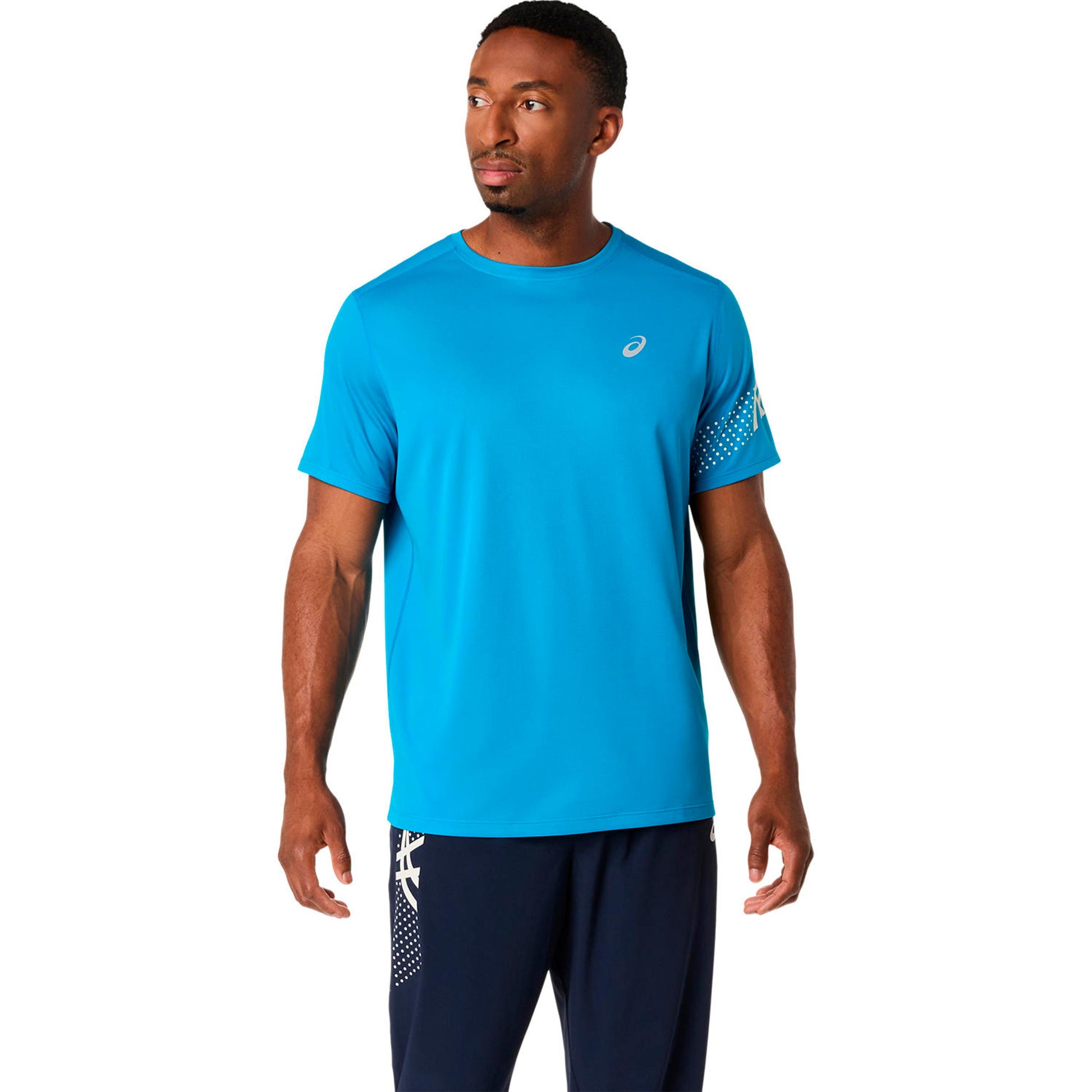 ASICS Icon  Hardloopshirt Heren - blauw, beige