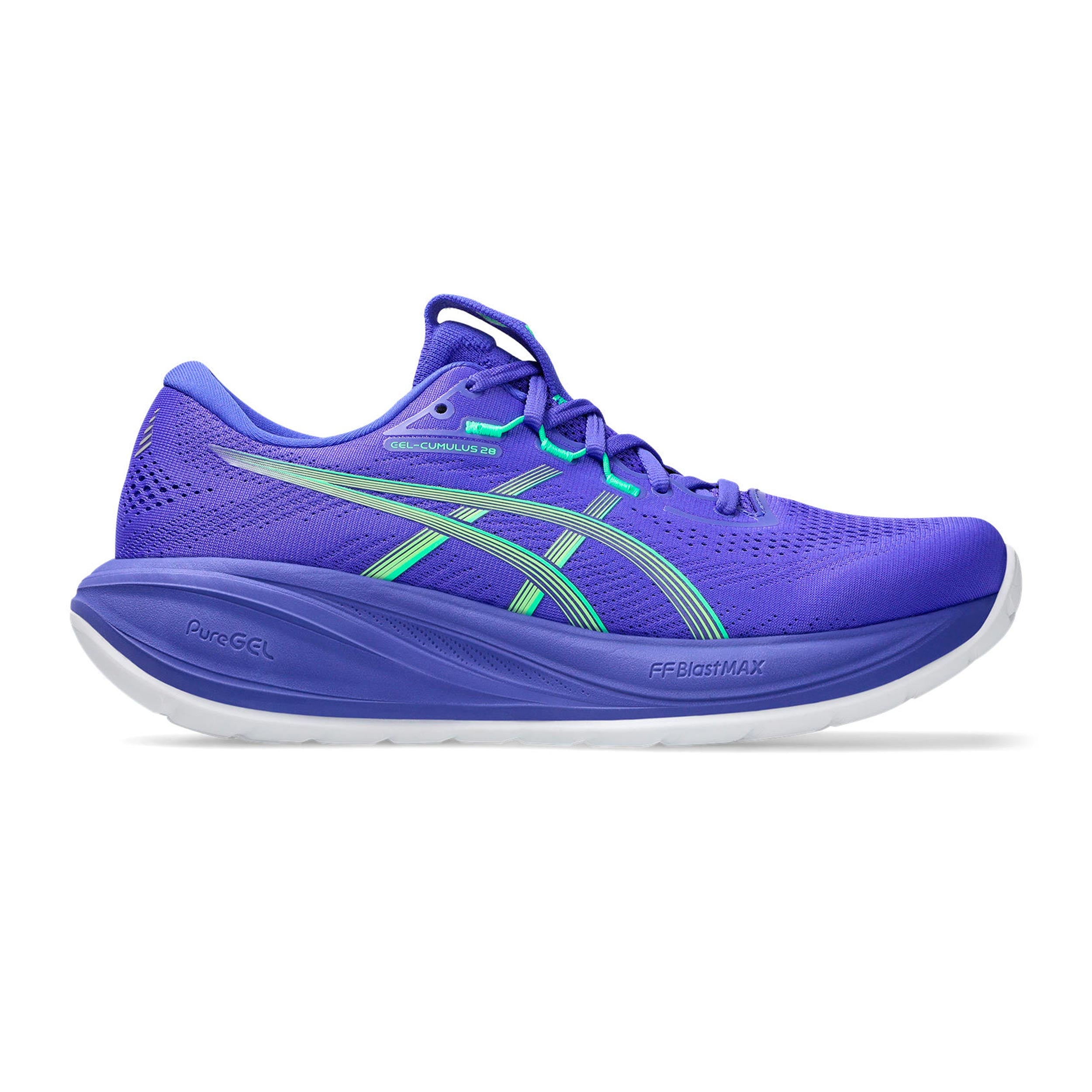 ASICS Gel-Cumulus 28 Neutrale schoen Heren-blauw, groen