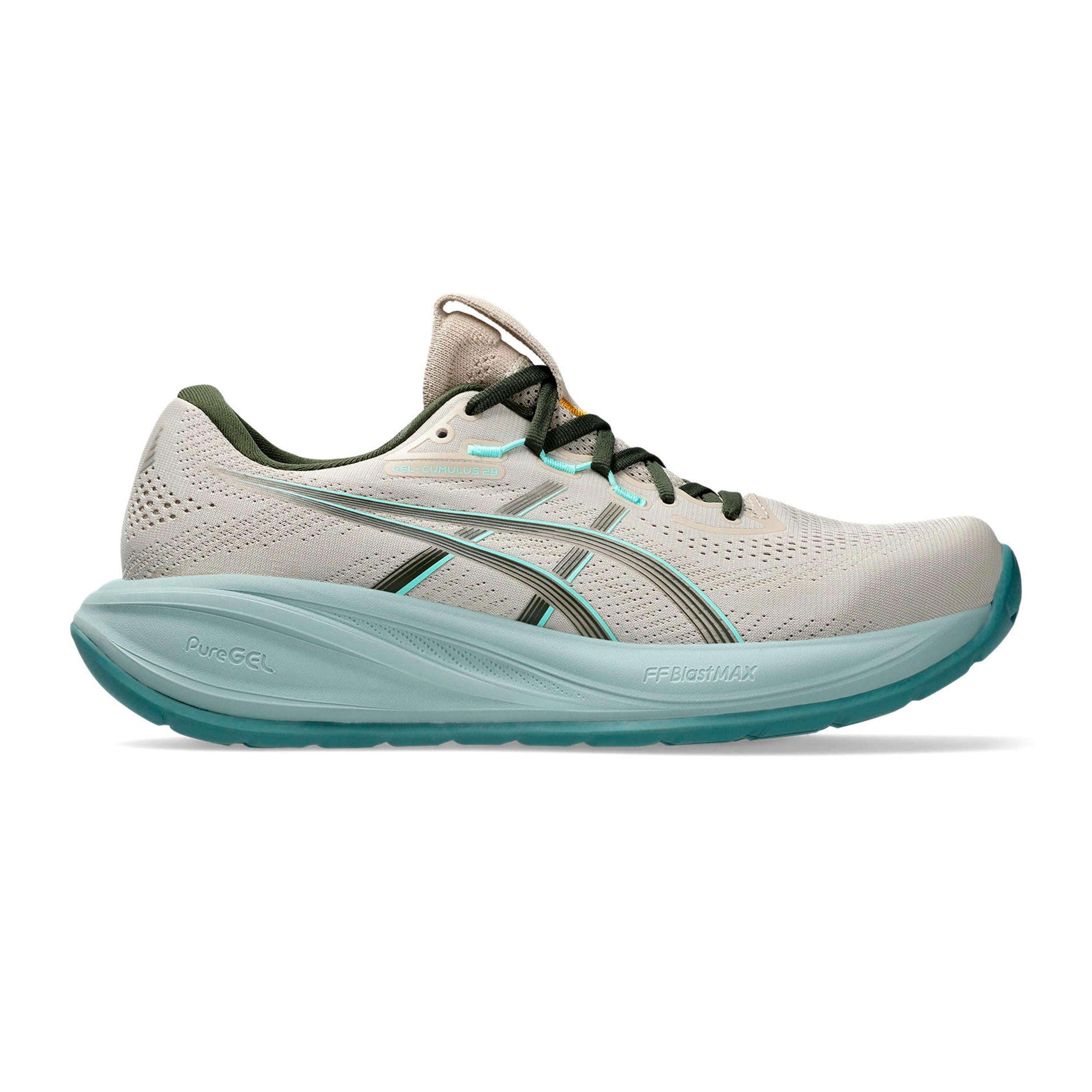 ASICS GEL-CUMULUS 28 Neutrale schoen Heren - beige, blauw