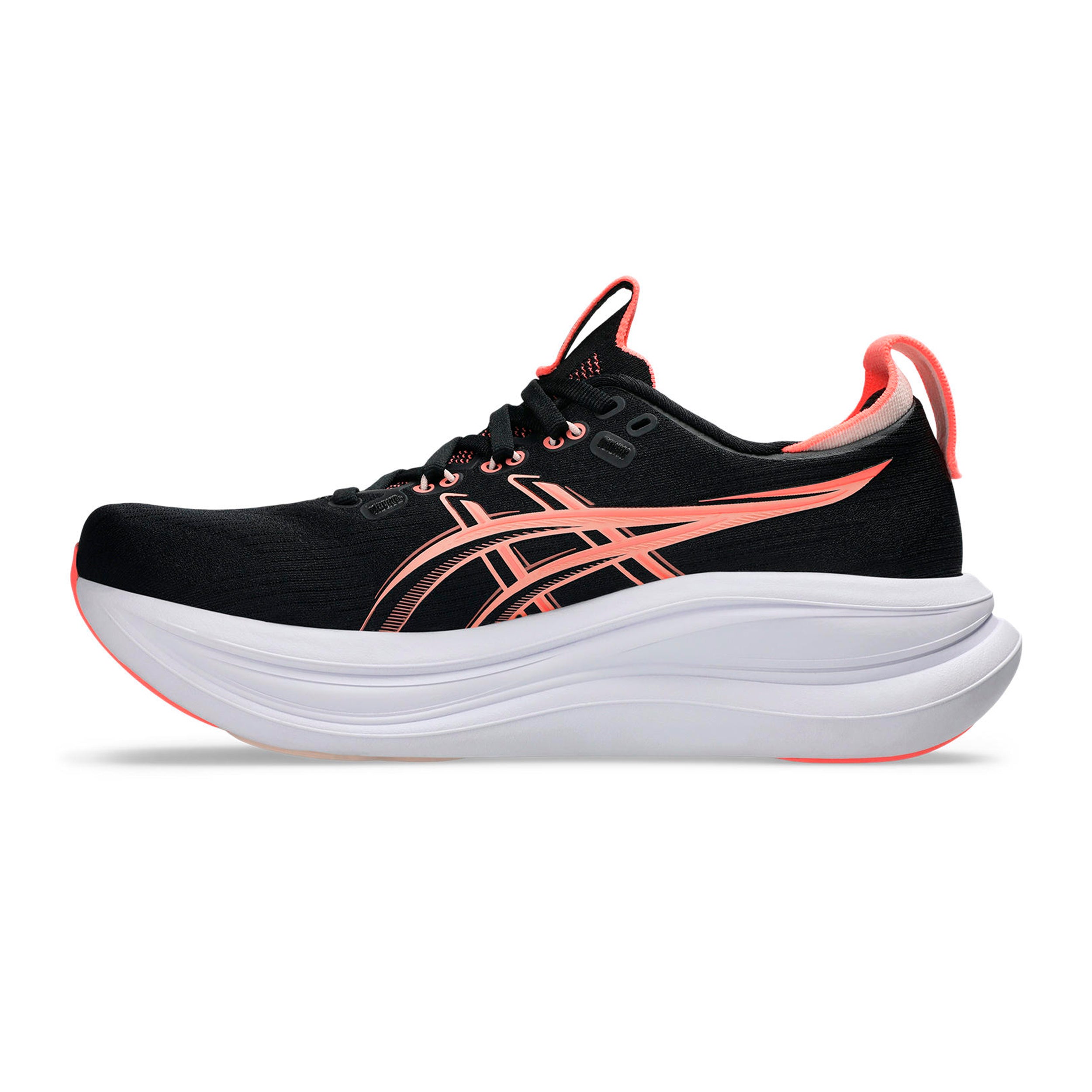 ASICS Gel-Nimbus 28 Neutrale schoen Dames - zwart, koraal