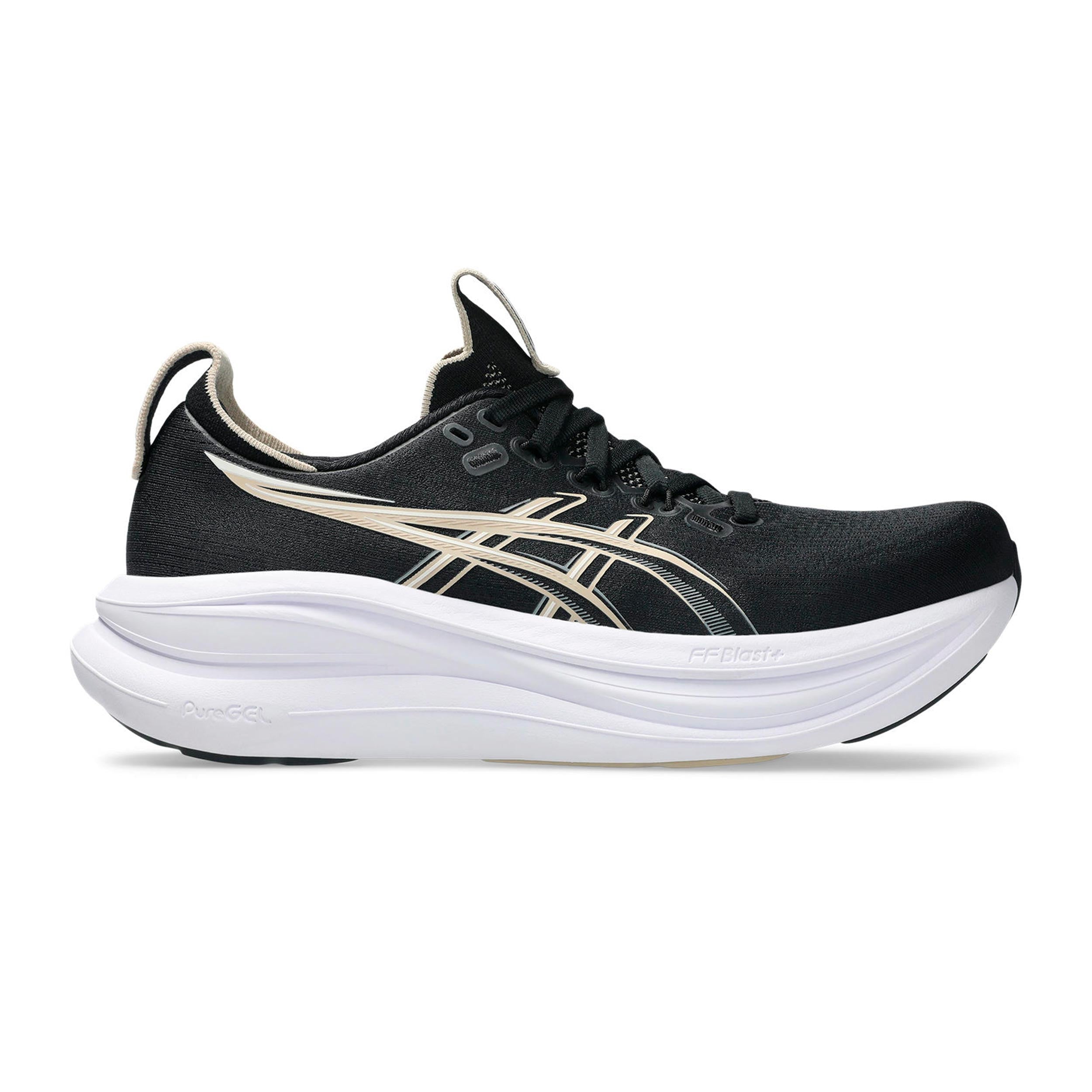 ASICS GEL-NIMBUS 28 Neutrale schoen Dames - zwart, crème