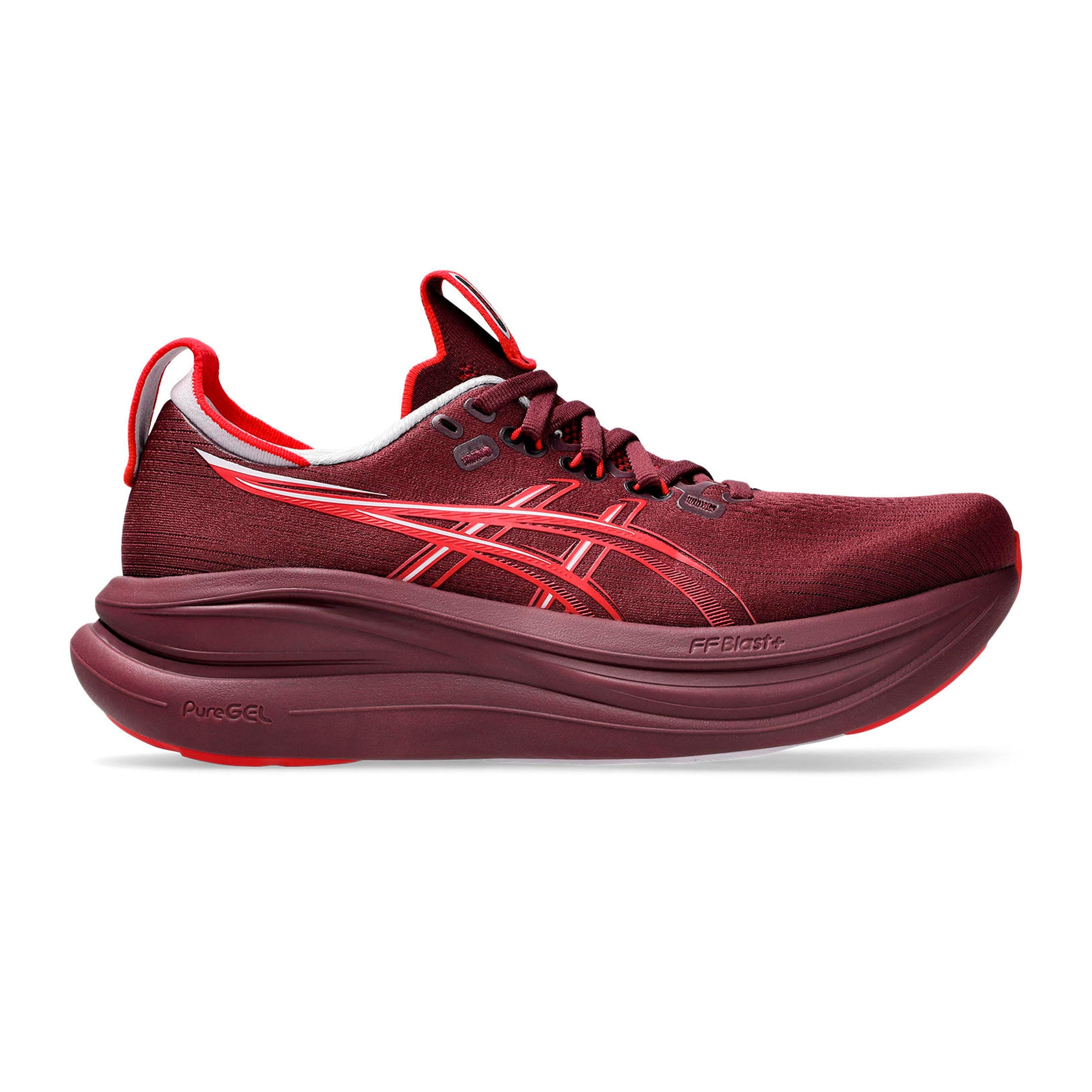 ASICS GEL-NIMBUS 28 Neutrale schoen Dames - wijnrood, rood
