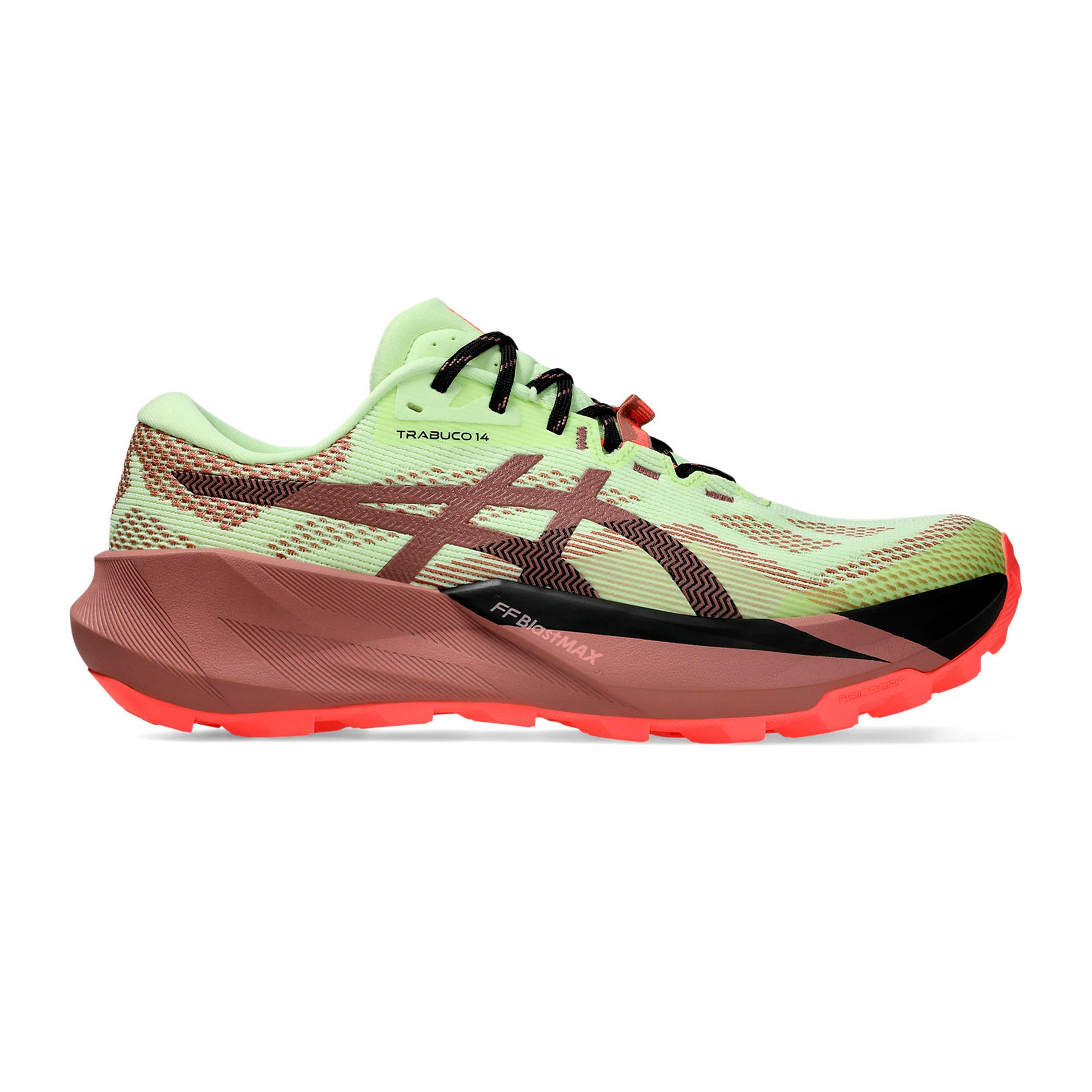 ASICS TRABUCO 14 Trailschoen Heren - neongeel, mauve