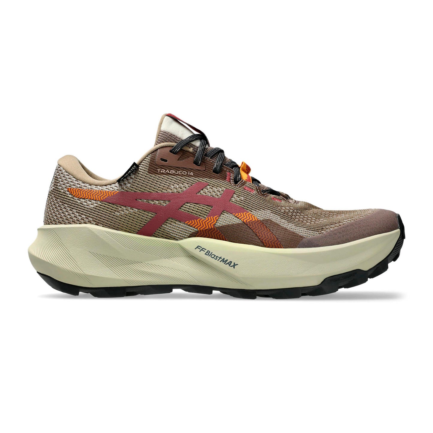 ASICS TRABUCO 14 GTX Trailschoen Heren - beige, roest
