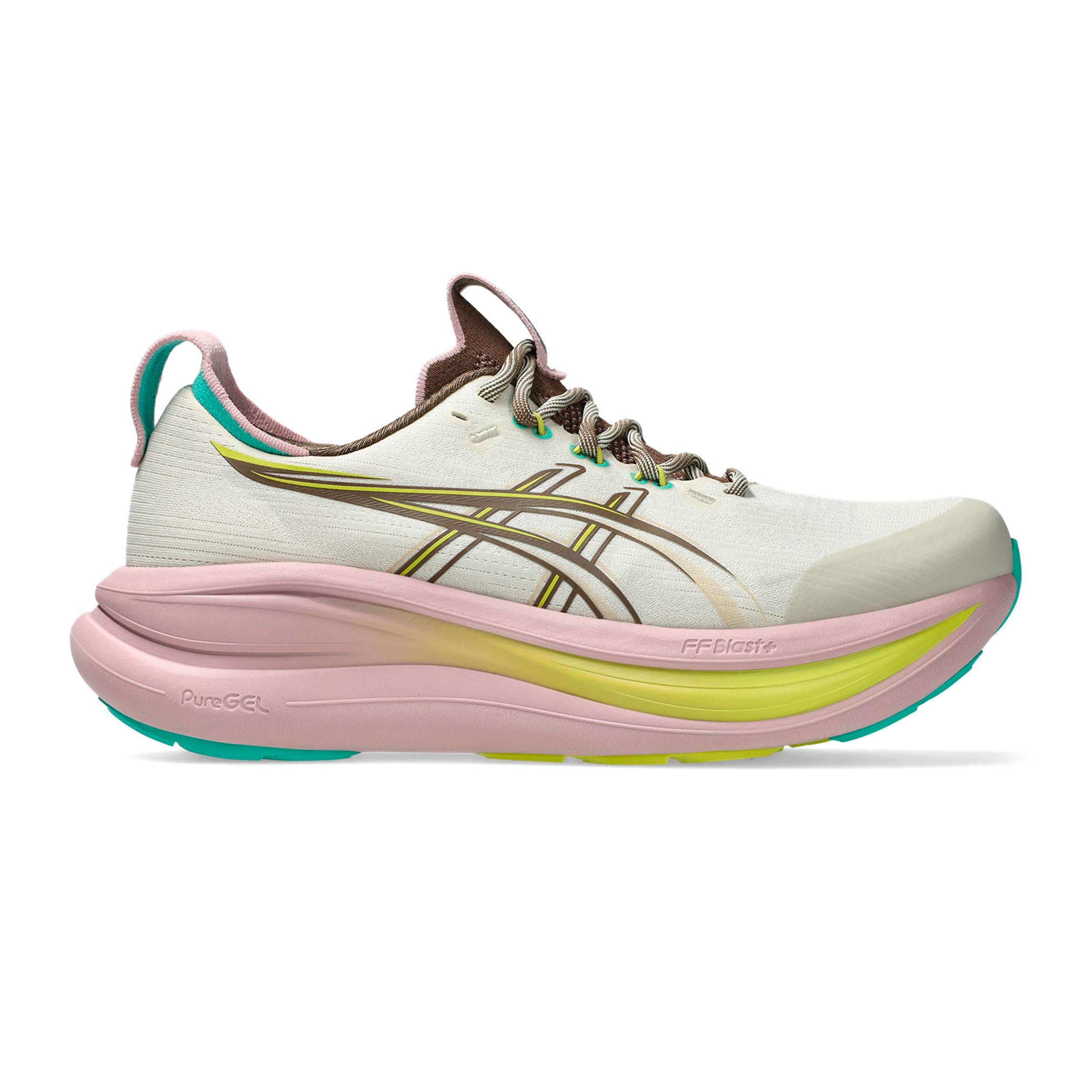 ASICS Gel-Nimbus 28 TR Neutrale schoen Dames - beige, bruin