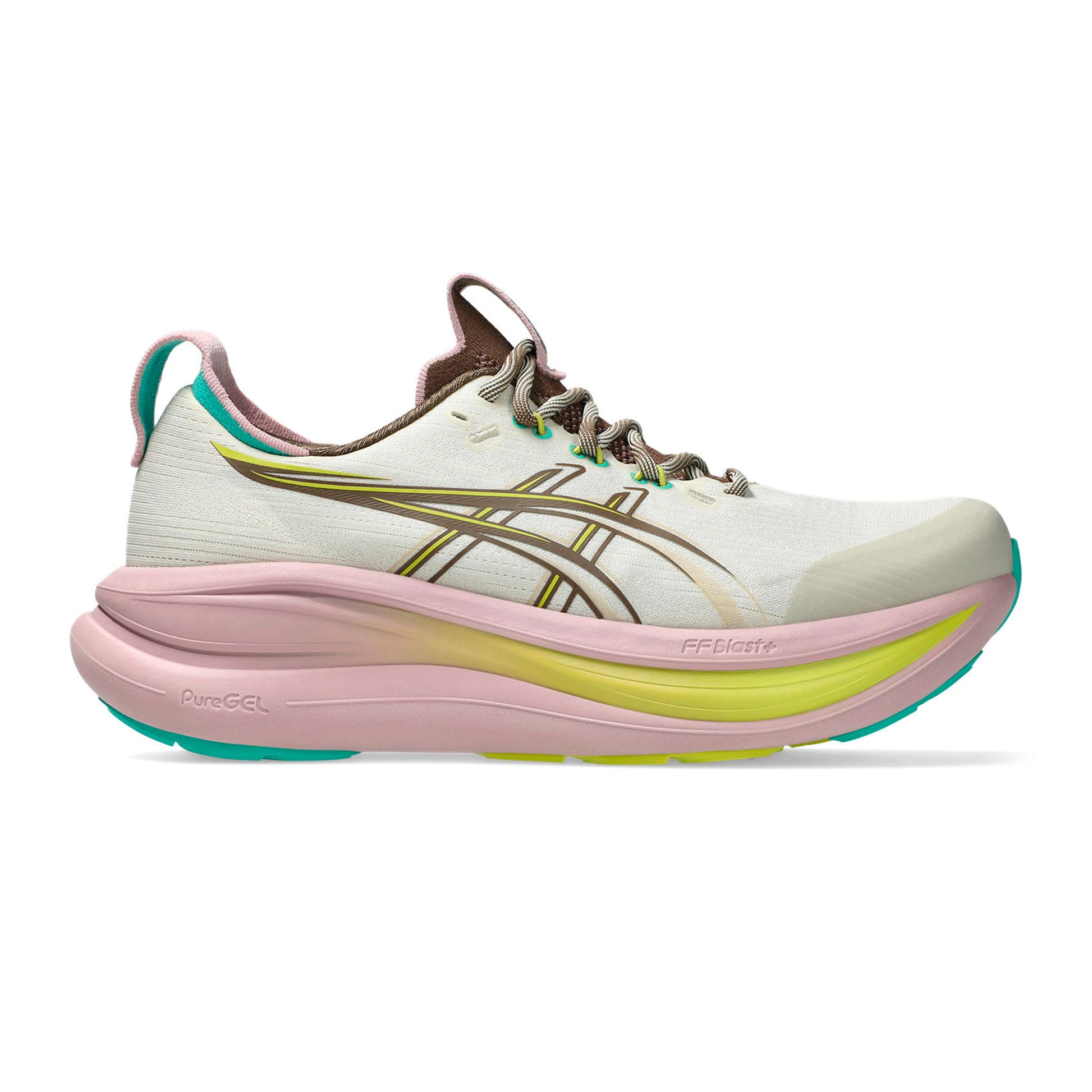 ASICS Gel-Nimbus 28 TR Neutrale schoen Dames - beige, bruin