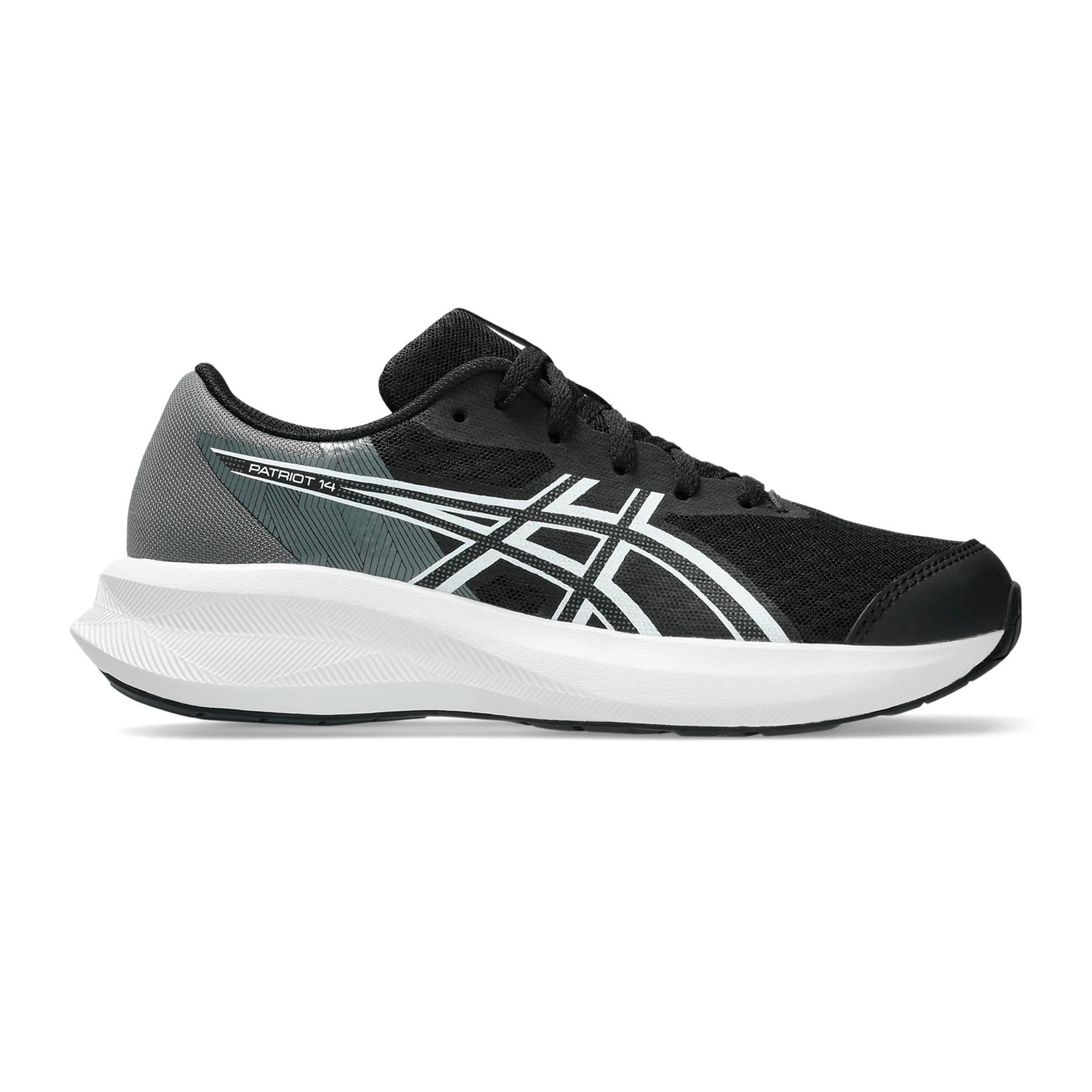 ASICS PATRIOT 14 GS Neutrale schoen Kinderen - zwart, wit