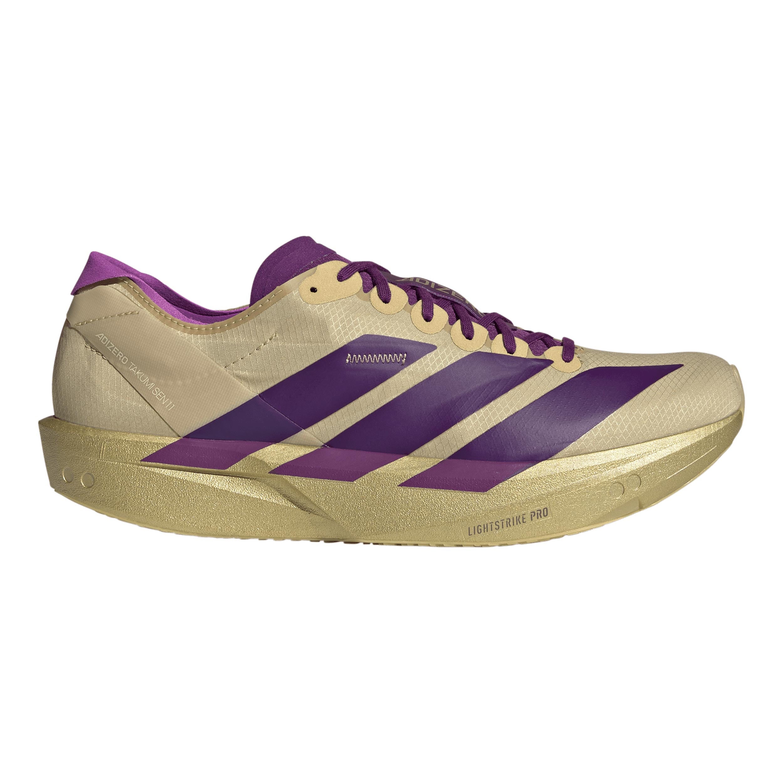 adidas Adizero Takumi Sen 11 Wedstrijdschoen Heren - beige, lila