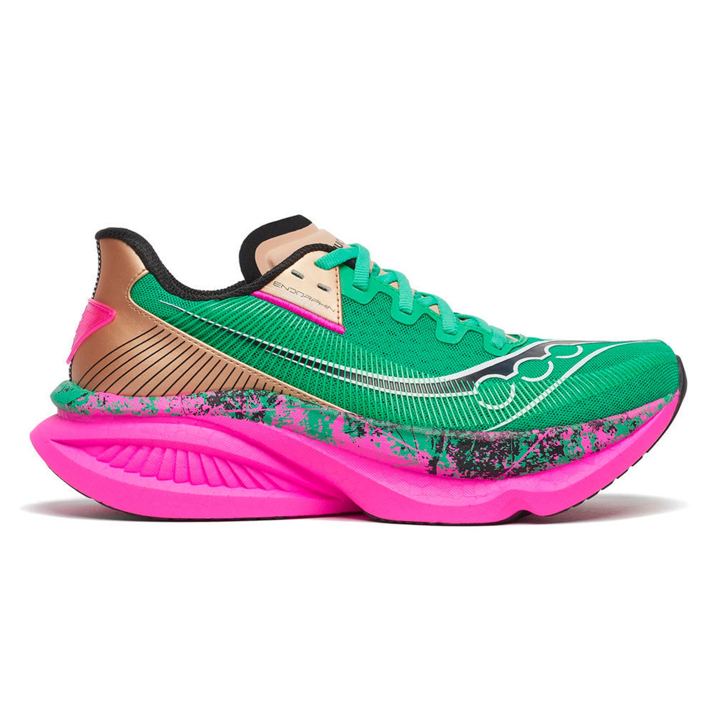 Saucony Endorphin Azura Neutrale schoen Dames-groen, zwart