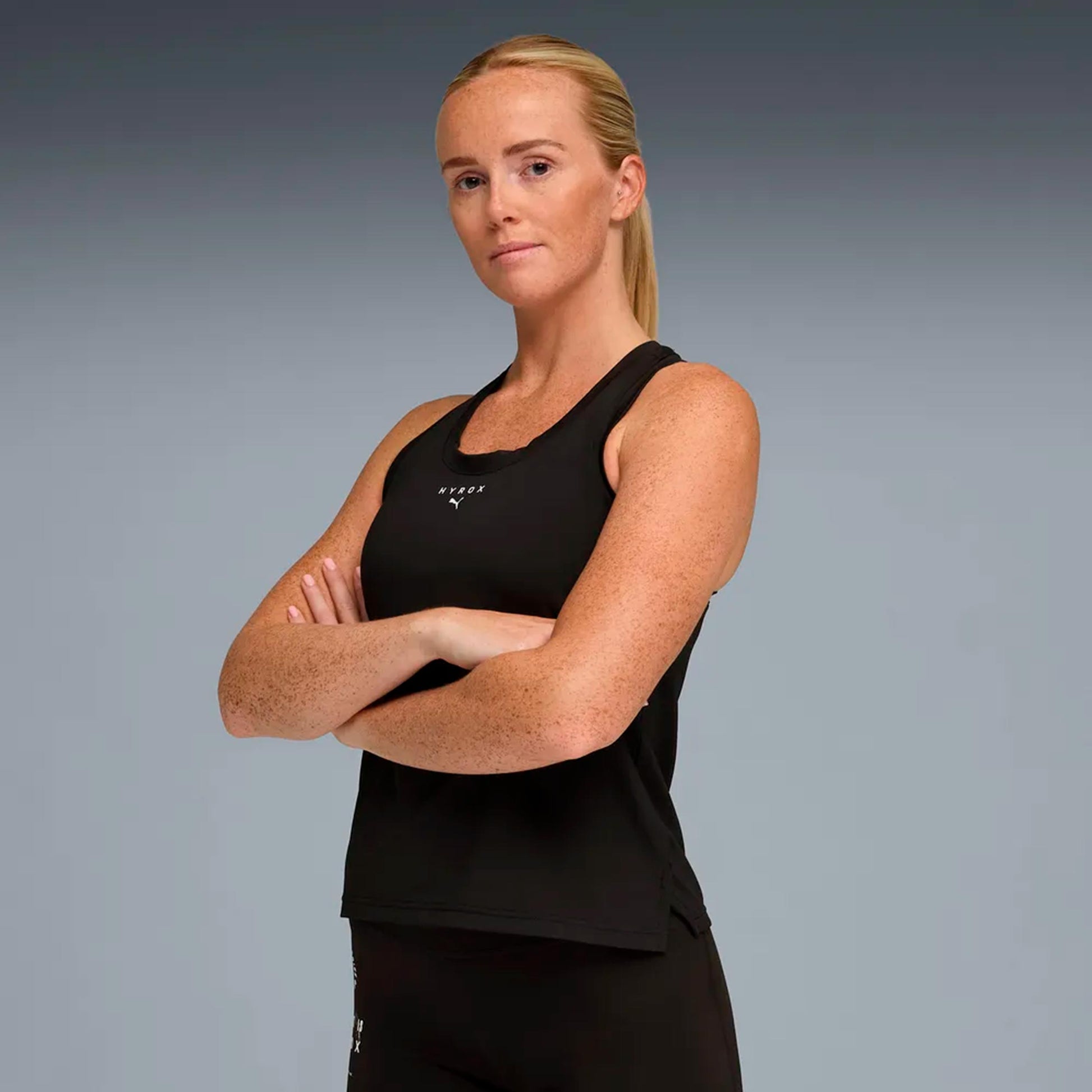 Puma HYROX Dryelite Hardloopshirt Dames-zwart
