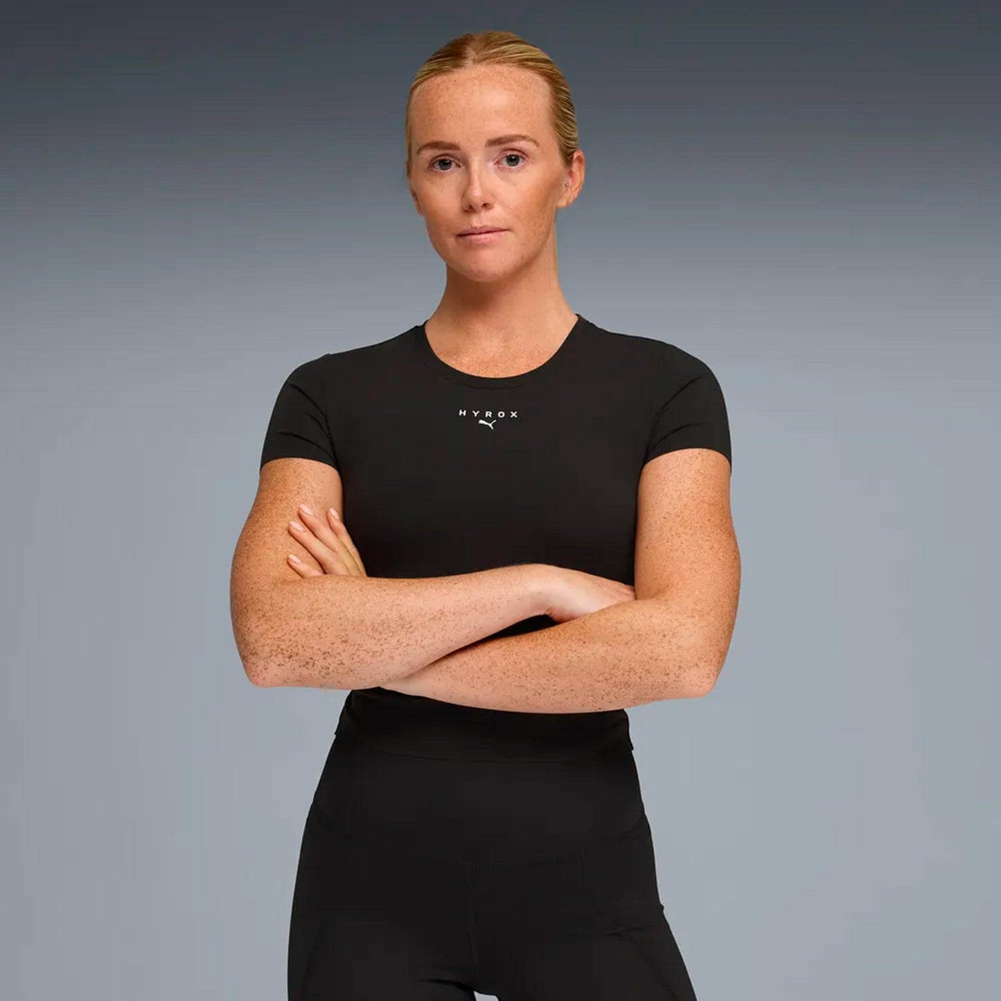 Puma HYROX Shapeluxe  Hardloopshirt Dames-zwart