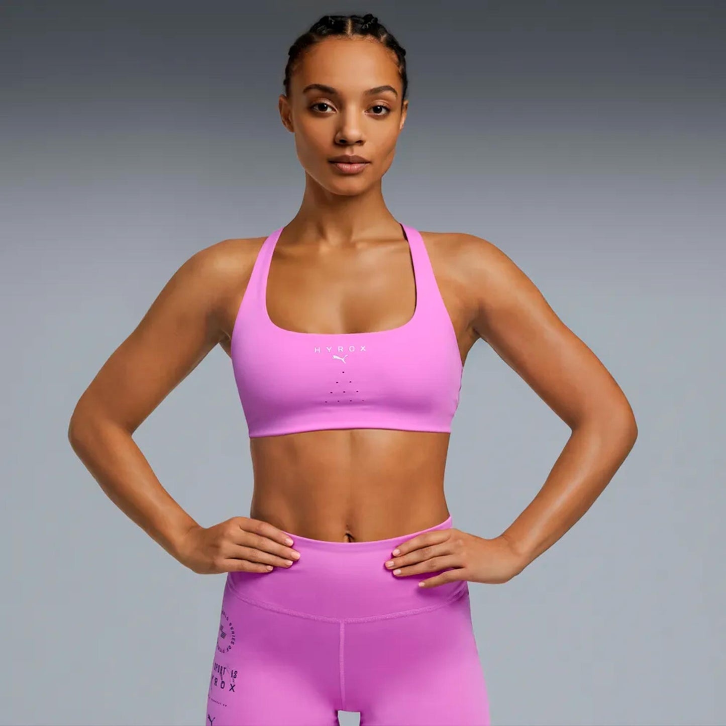 Puma HYROX Tech Sport-bh Dames-pink