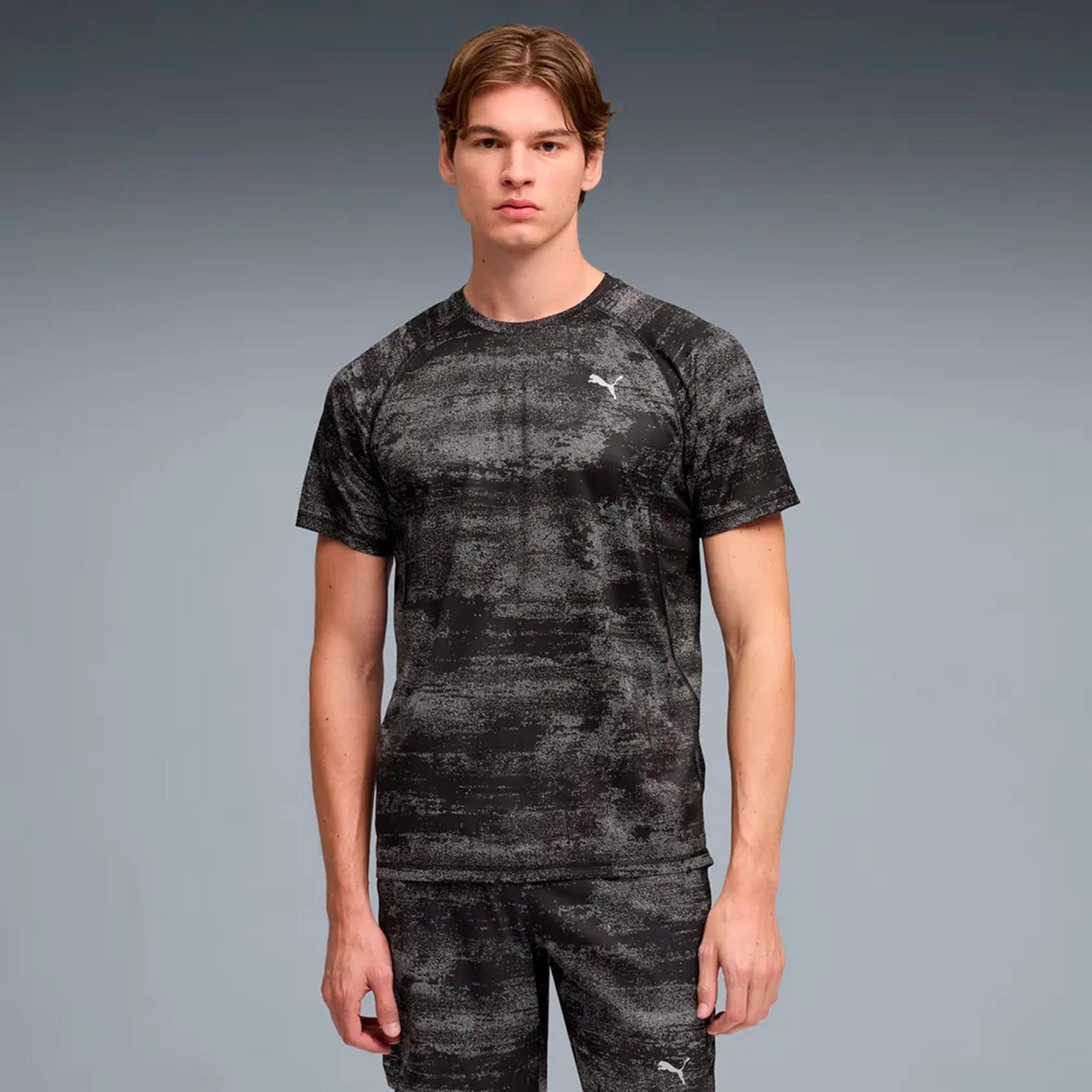 Puma Velocity AOP  Hardloopshirt Heren - zwart