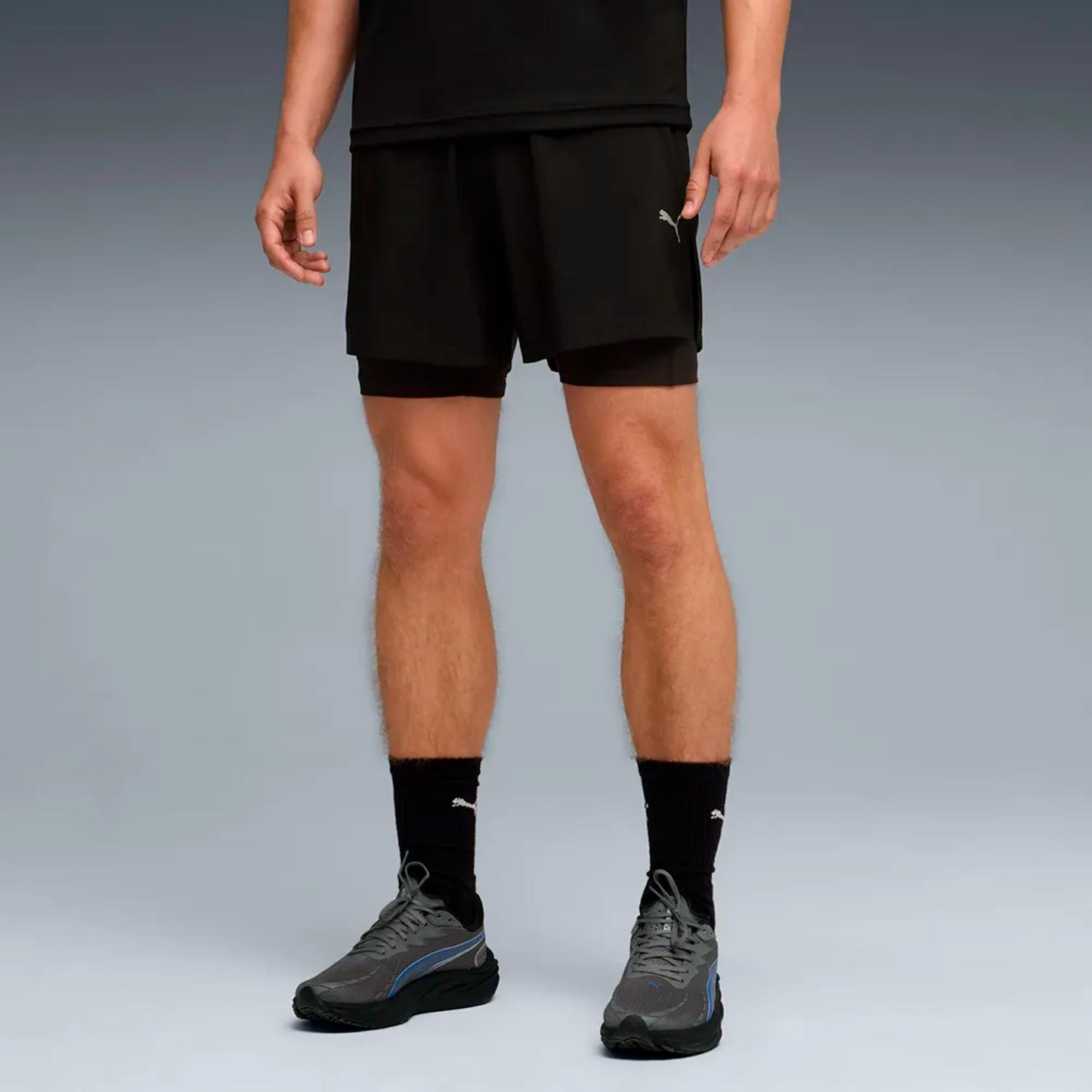 Puma Dreamrun DryCell 2in1 5in Hardloopshorts Heren-zwart