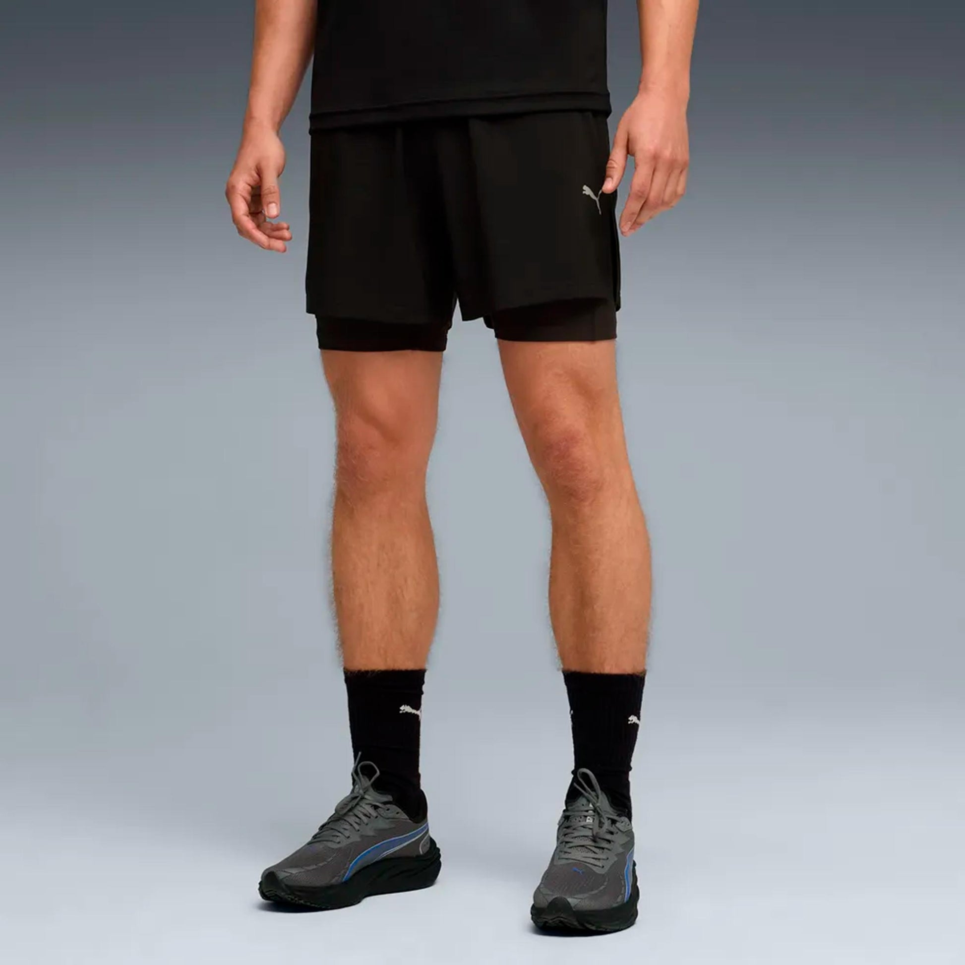 Puma Dreamrun DryCell 2in1 5in Hardloopshorts Heren-zwart