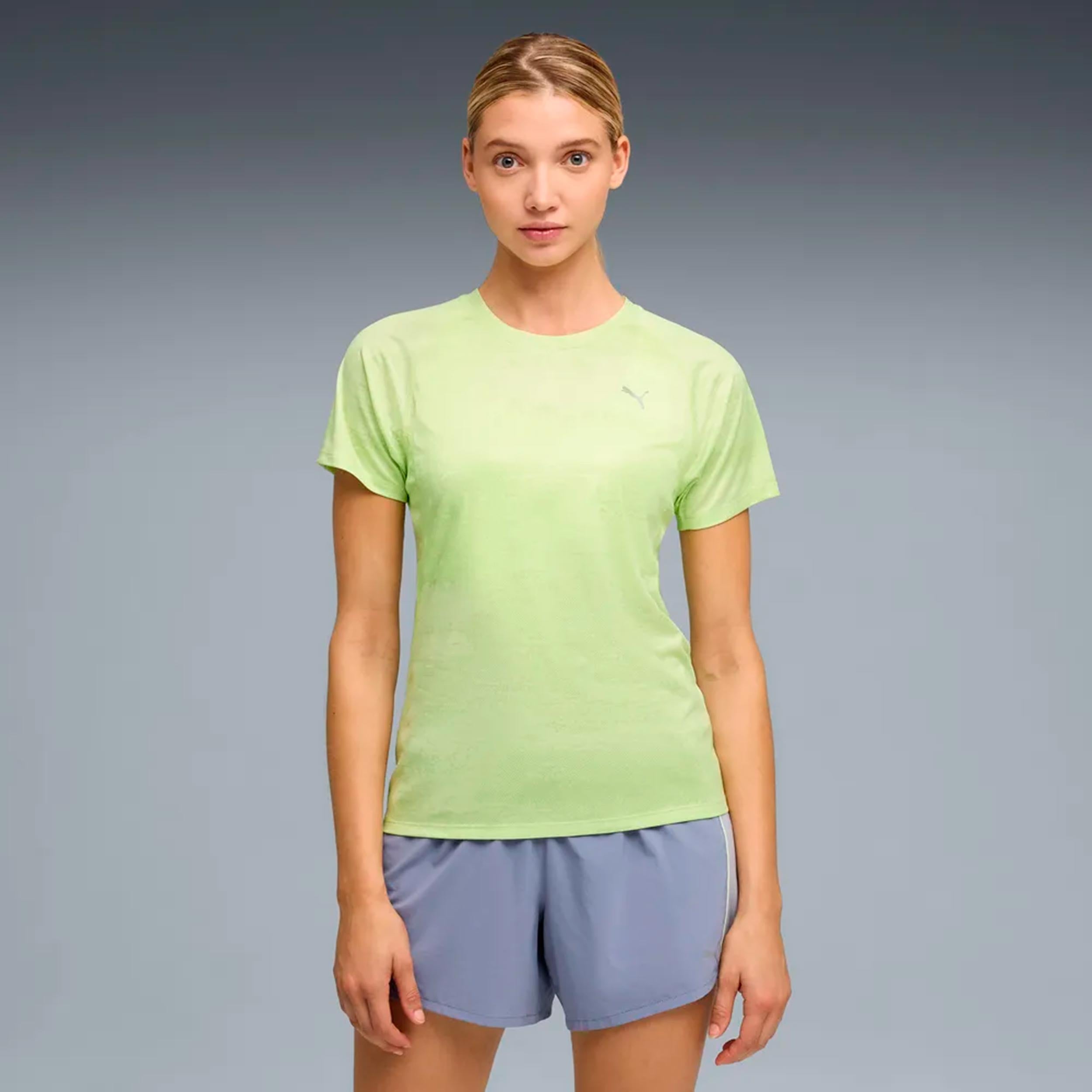 Puma Velocity AOP  Hardloopshirt Dames - groen