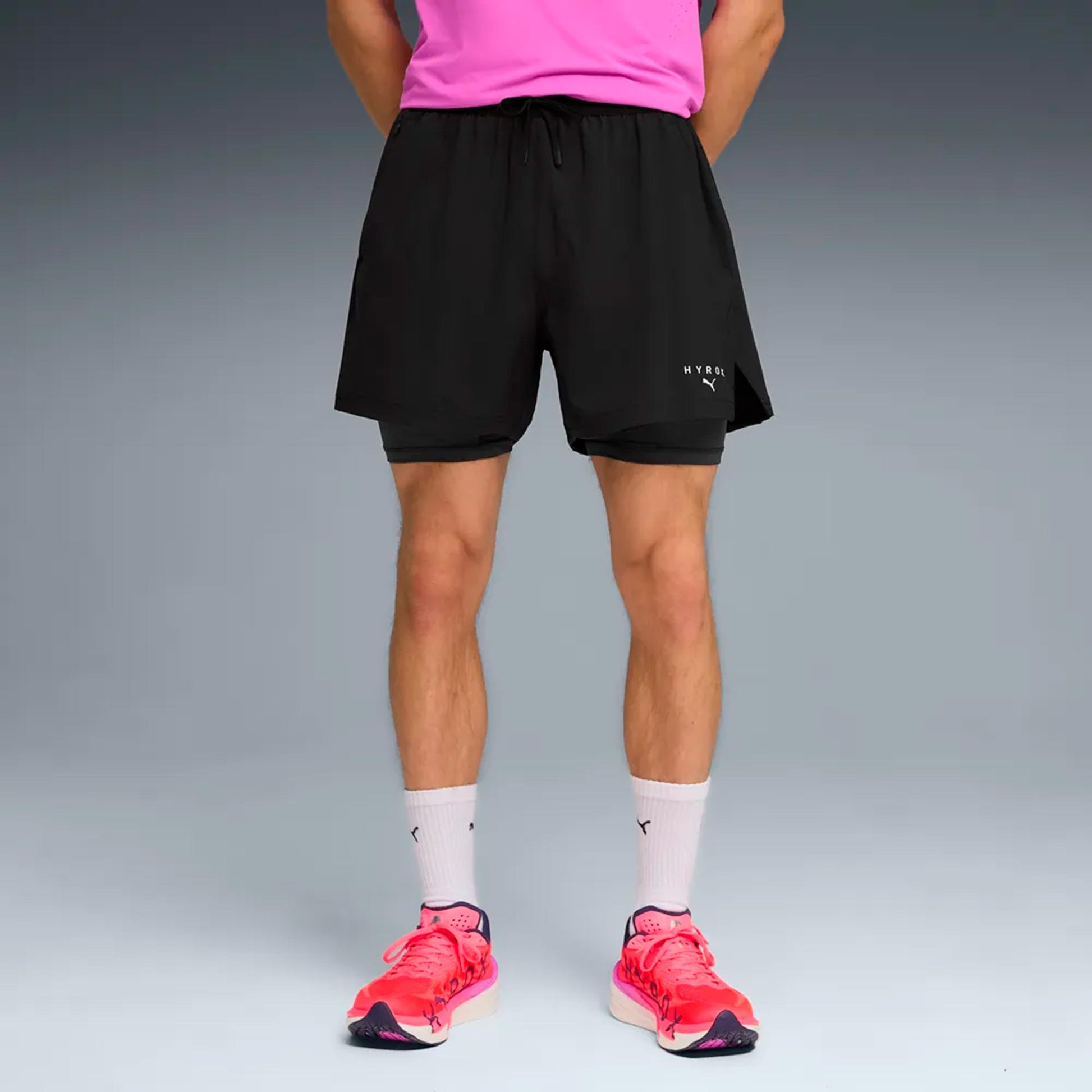 Puma HYROX DryElite 2in1  Hardloopshorts Heren-zwart