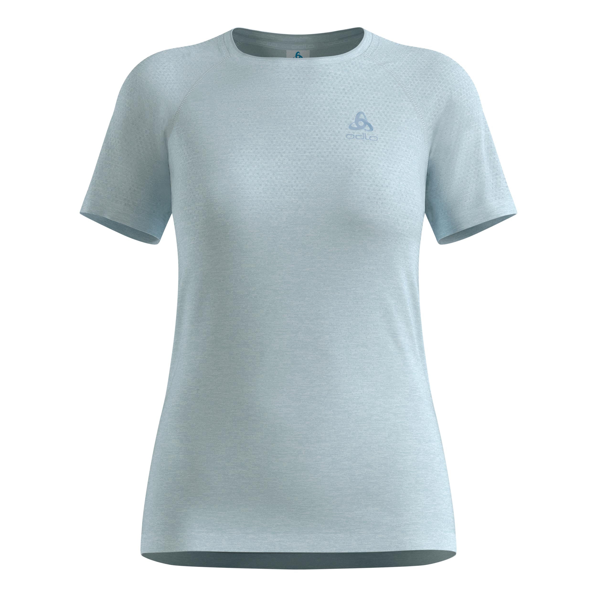 Odlo Essential Seamless  Hardloopshirt Dames - lichtblauw