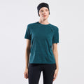Essential Seamless  Hardloopshirt Dames - petrolblauw