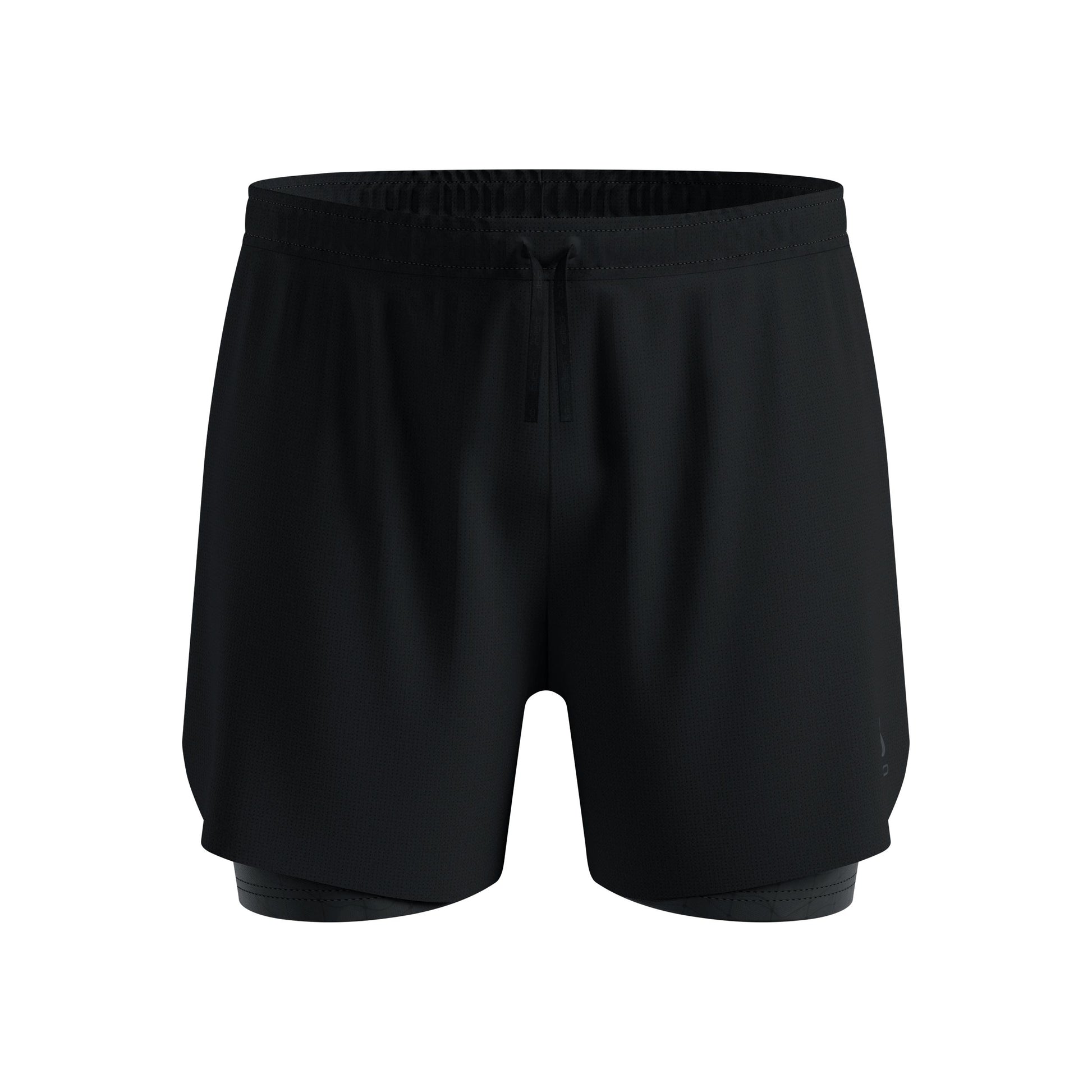 Odlo Zeroweight Print 5in 2in1 Hardloopshorts Heren-zwart
