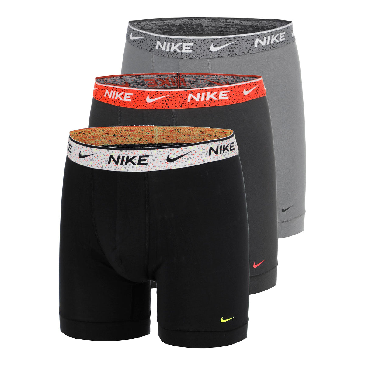 Nike Essential Cotton Stretch Boxershort Verpakking 3 stuks Heren - zwart, antraciet