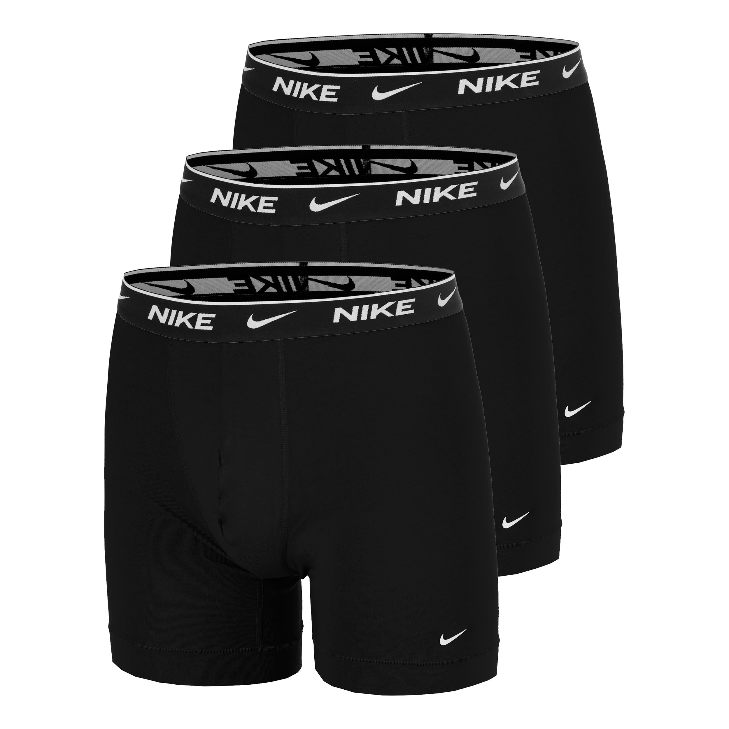 Nike Essential Cotton Stretch Boxershort Verpakking 3 stuks Heren - zwart, zwart